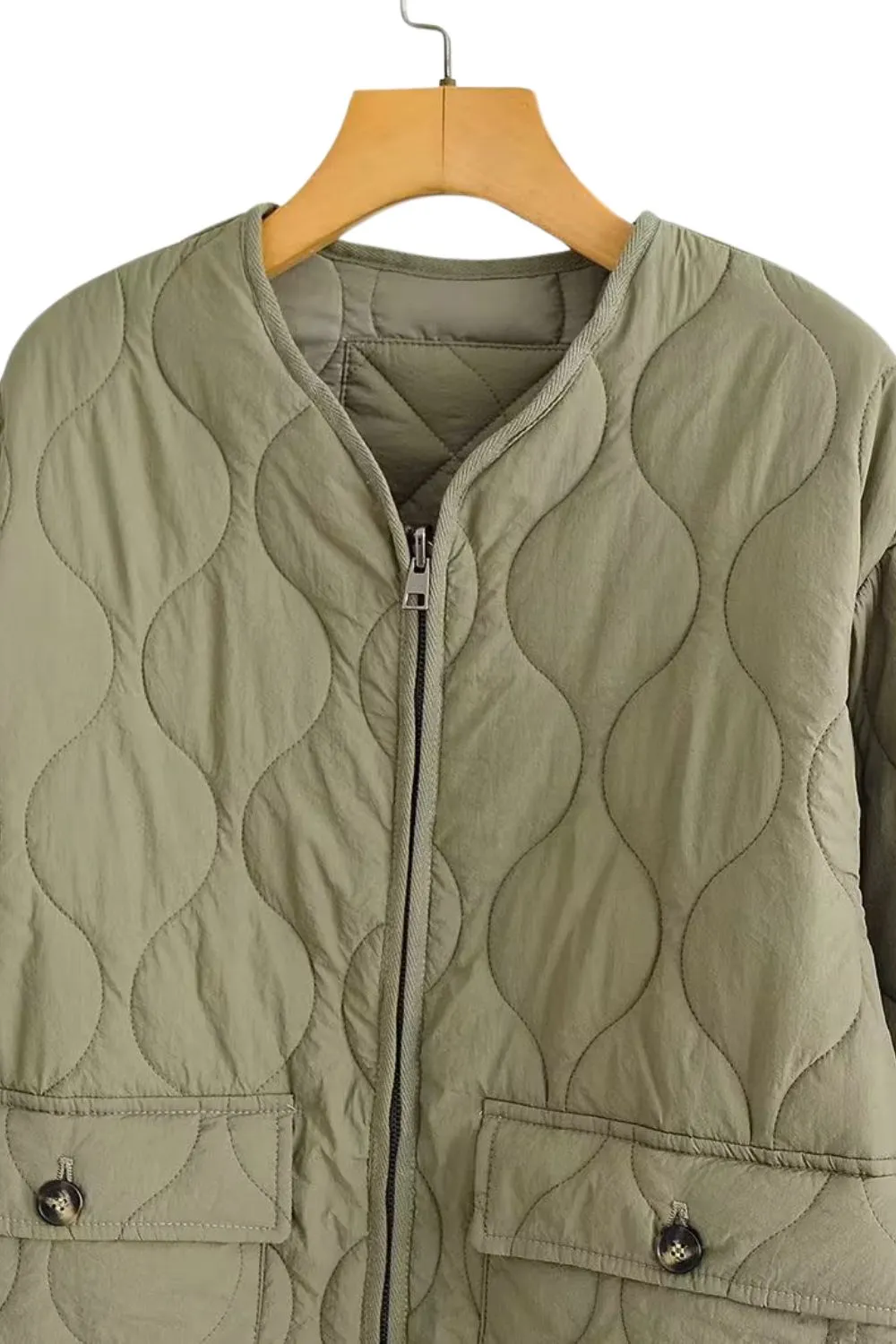' Caden' Reversible Quilted Jacket with Checkered Pattern