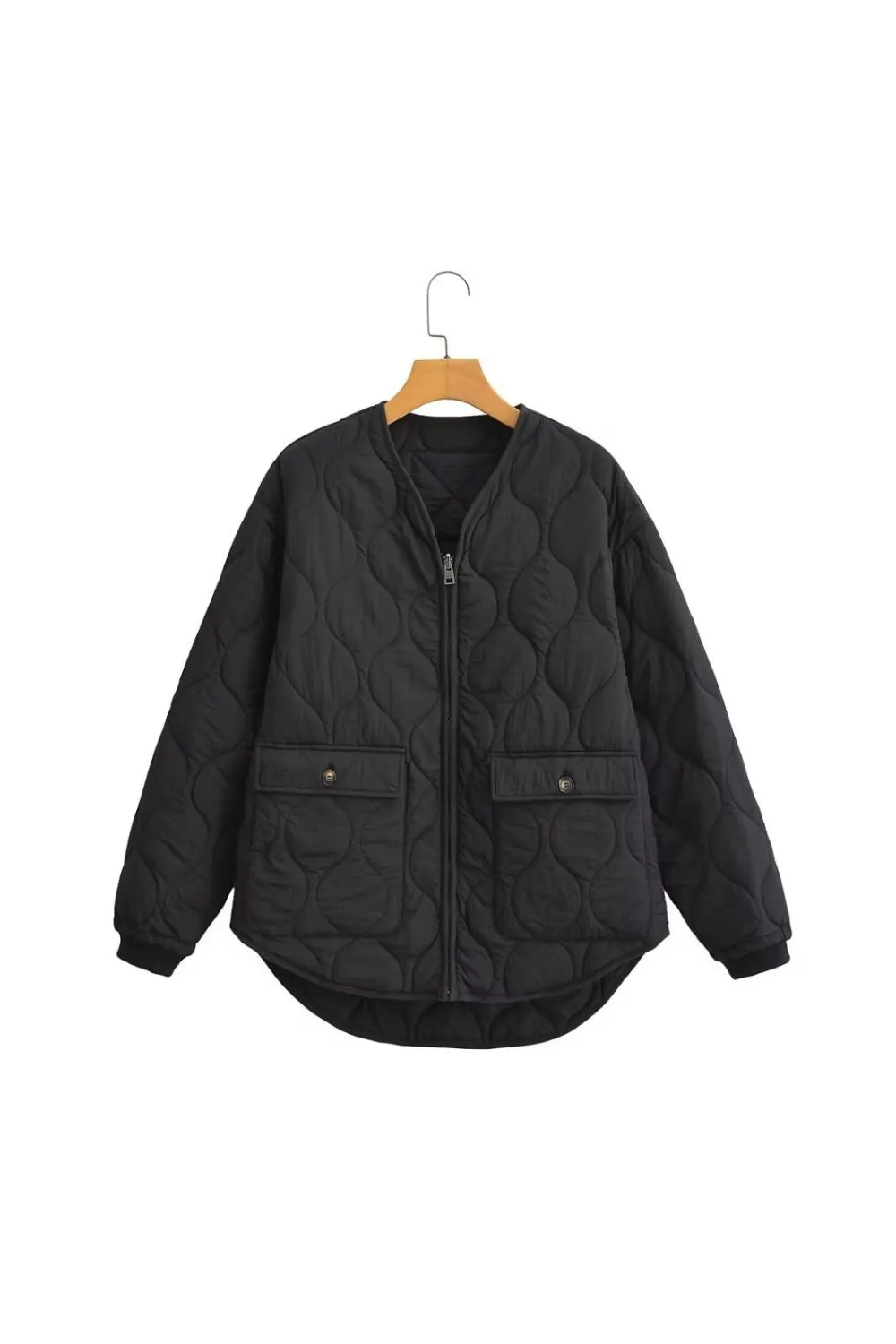 ' Caden' Reversible Quilted Jacket with Checkered Pattern