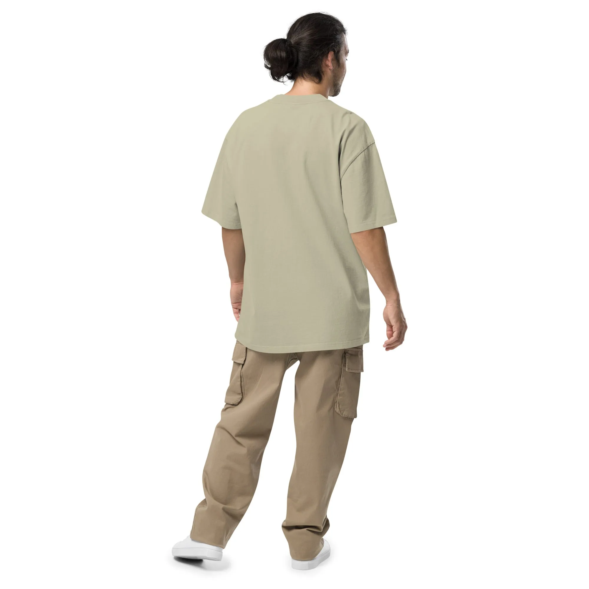 AK47 Embroidered Oversized Faded T-Shirt