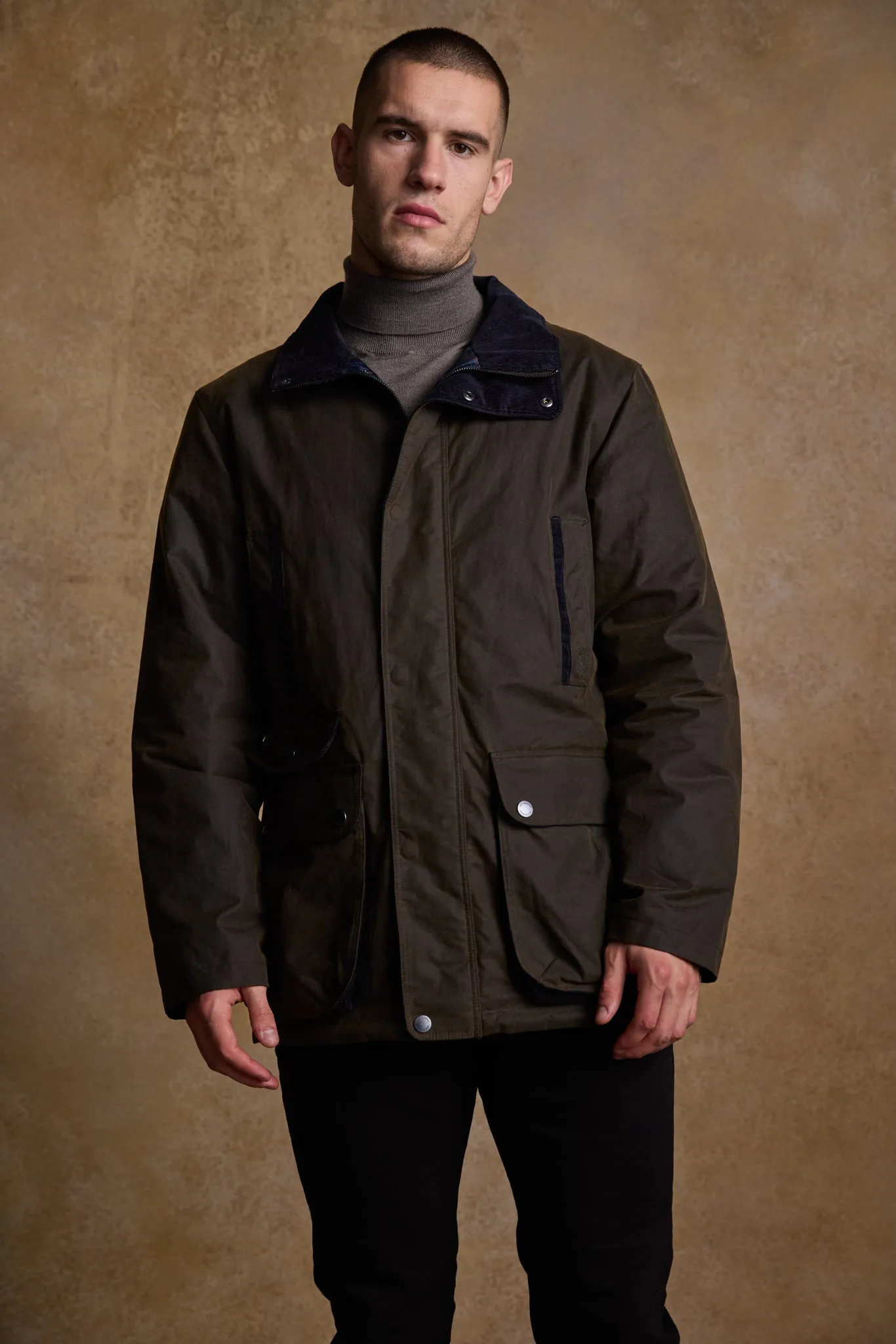 Archie Wax Jacket - Olive