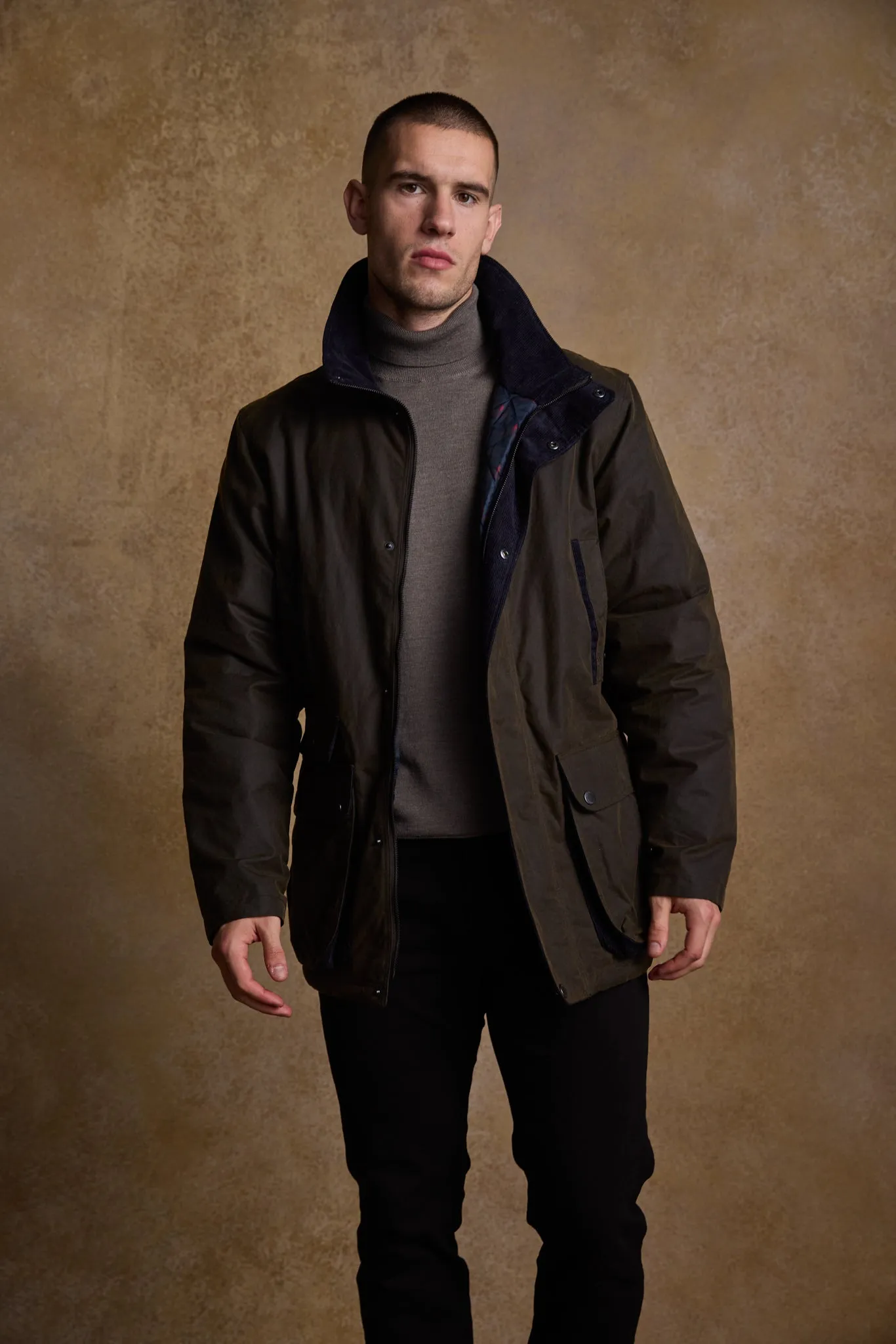 Archie Wax Jacket - Olive