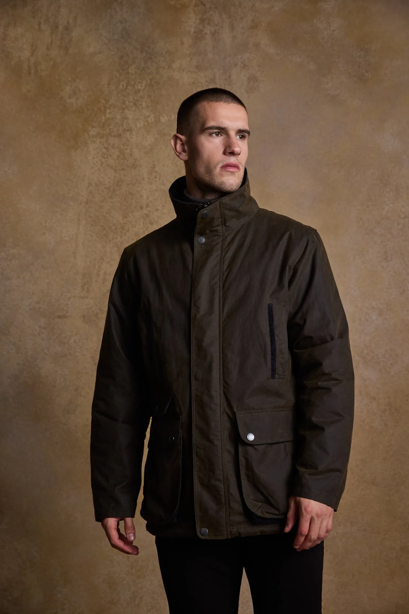 Archie Wax Jacket - Olive