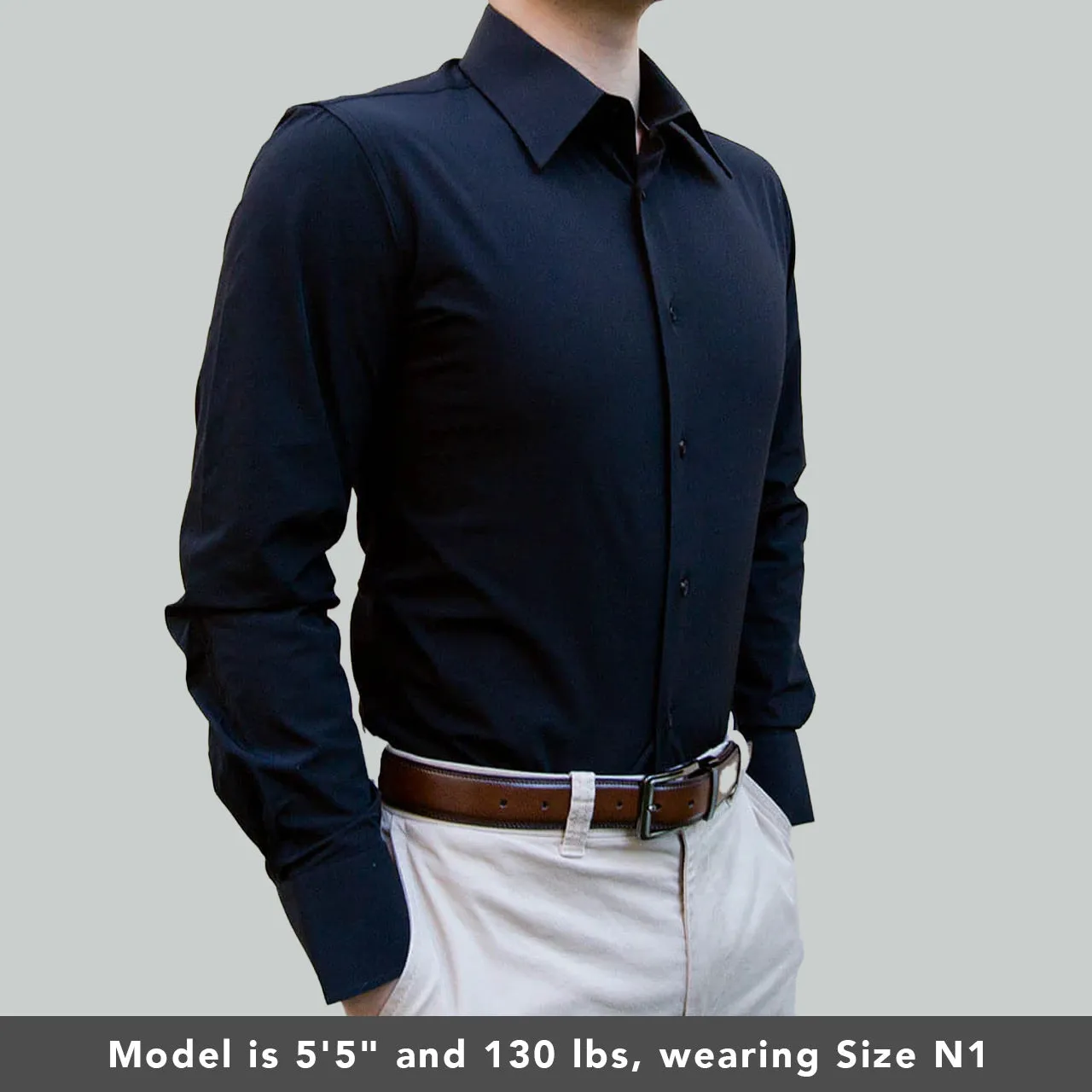 Black Non-Iron Dress Shirt | The Yin