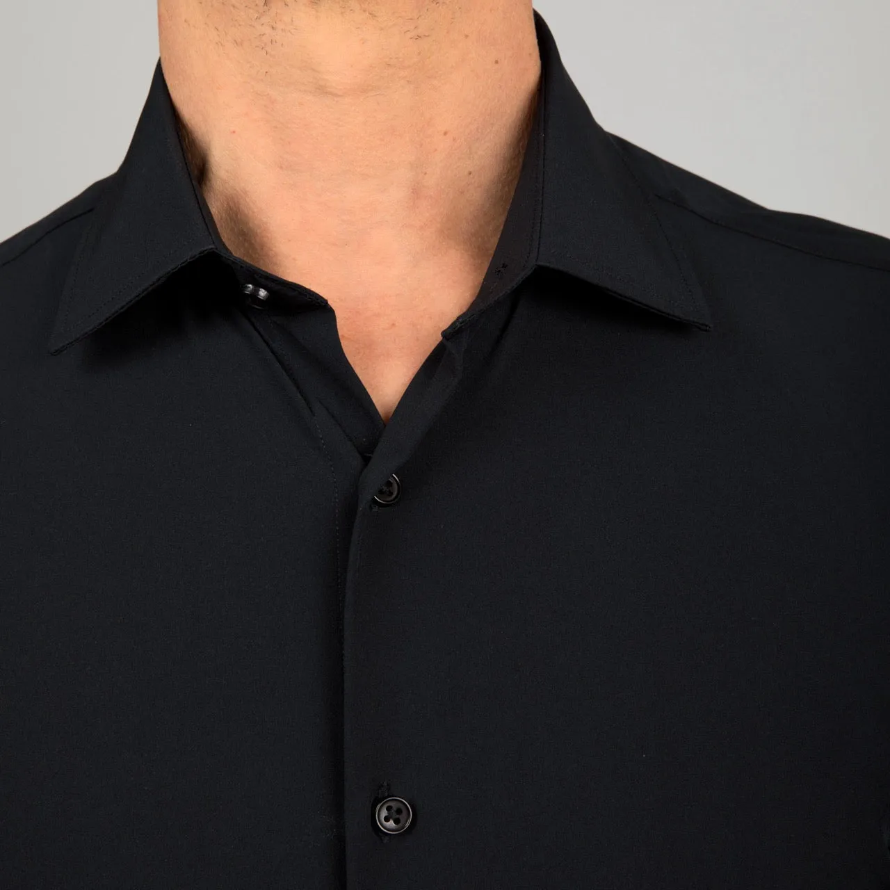 Black Non-Iron Dress Shirt | The Yin