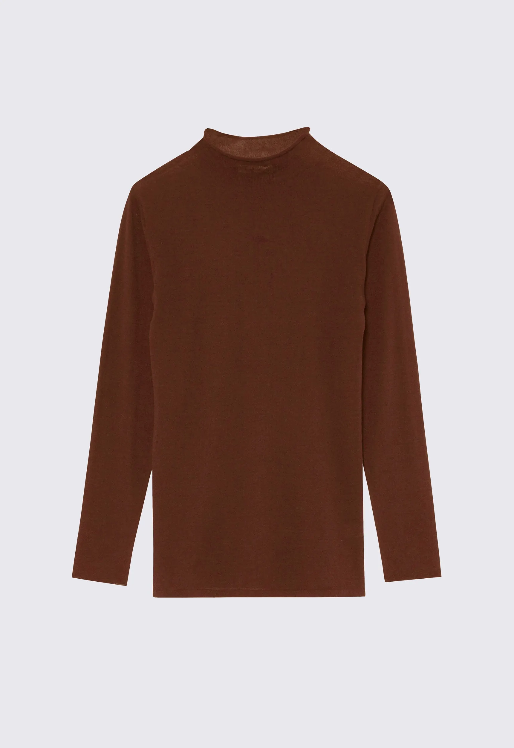 Block Cotton Sweater - Bronzer Red