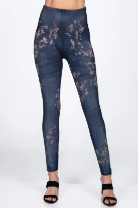 Blossom Burnout Printed Leggings