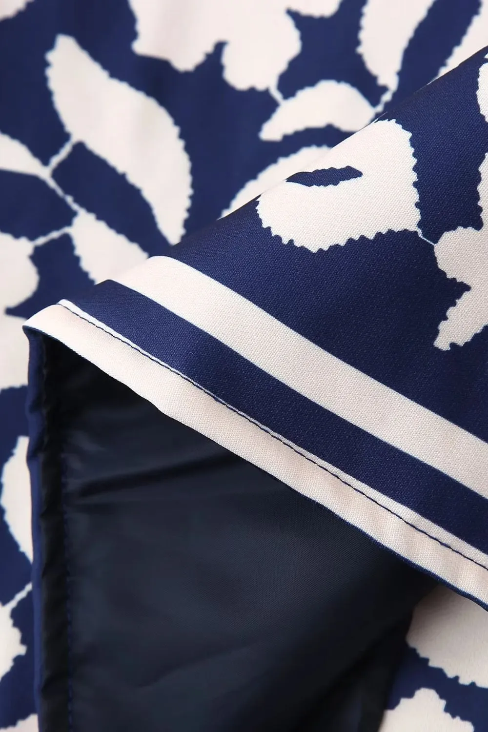 ‘Carol’ Ethnic-Style Printed Cotton Puffer Jacket