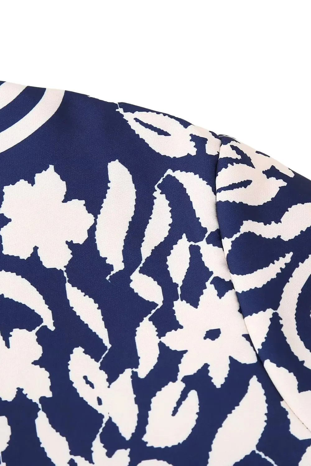 ‘Carol’ Ethnic-Style Printed Cotton Puffer Jacket