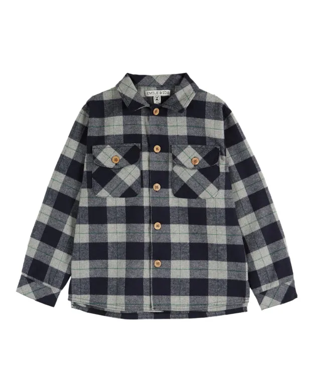 Carreau Shirt in Marine