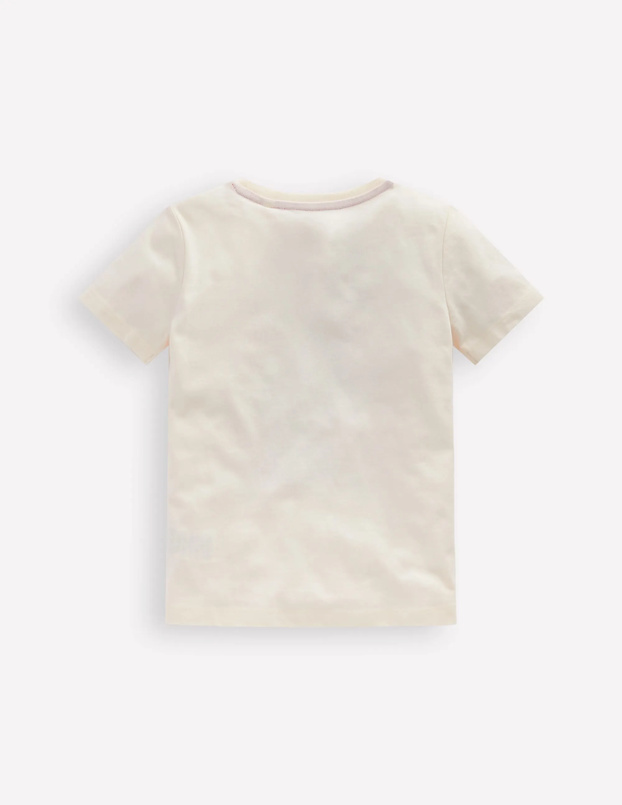 Chain Stitch T-Shirt-Soft Ivory Bus