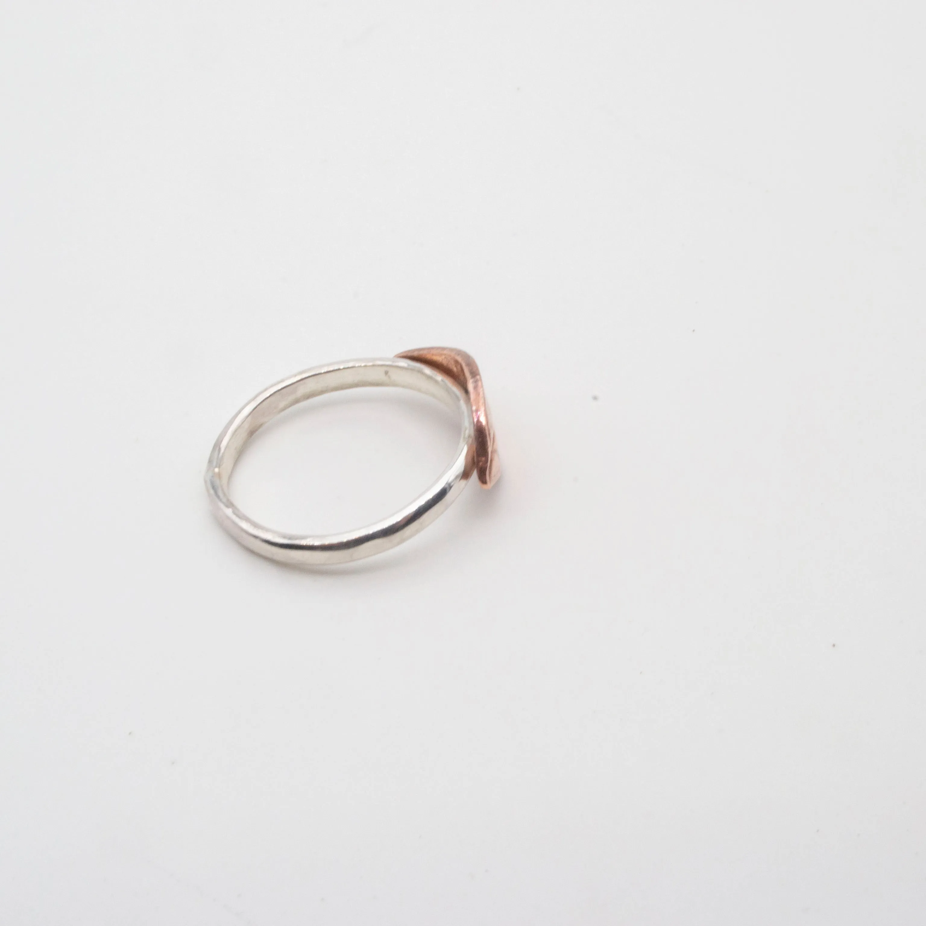Copper leaf ring N1/2