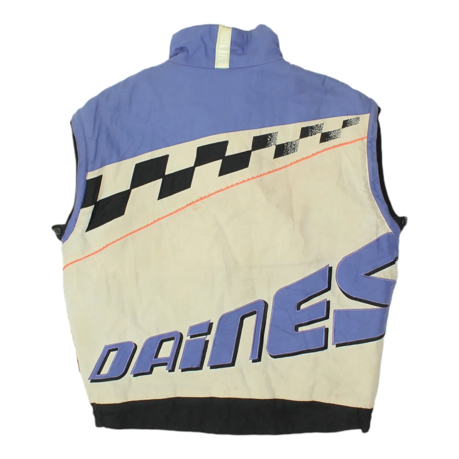 Dainese Mens Nylon Quilted Sleeveless Motorcycle Jacket | Vintage Biker Gilet