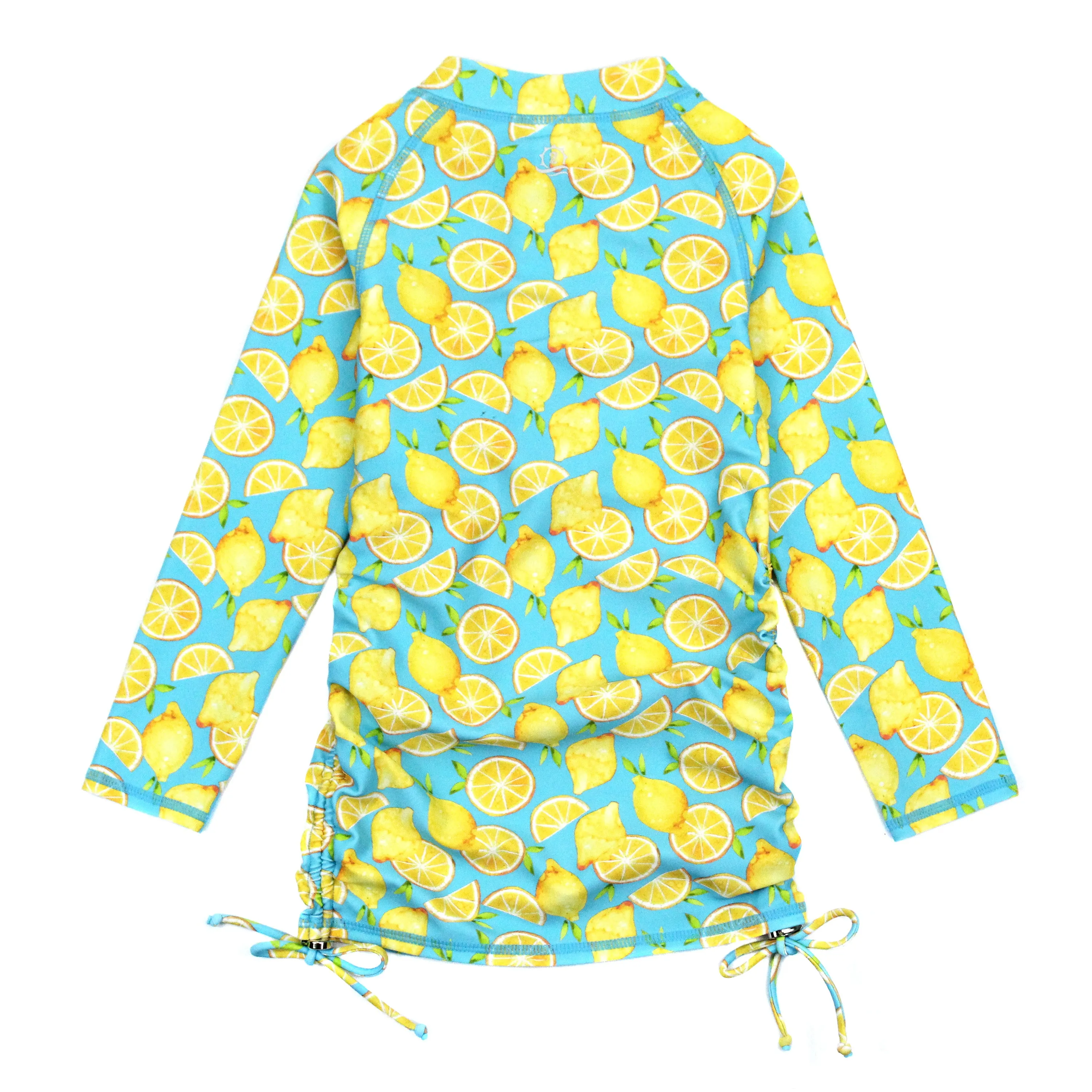 Girls Long Sleeve Swim Dress Cover Up | "Lemons"