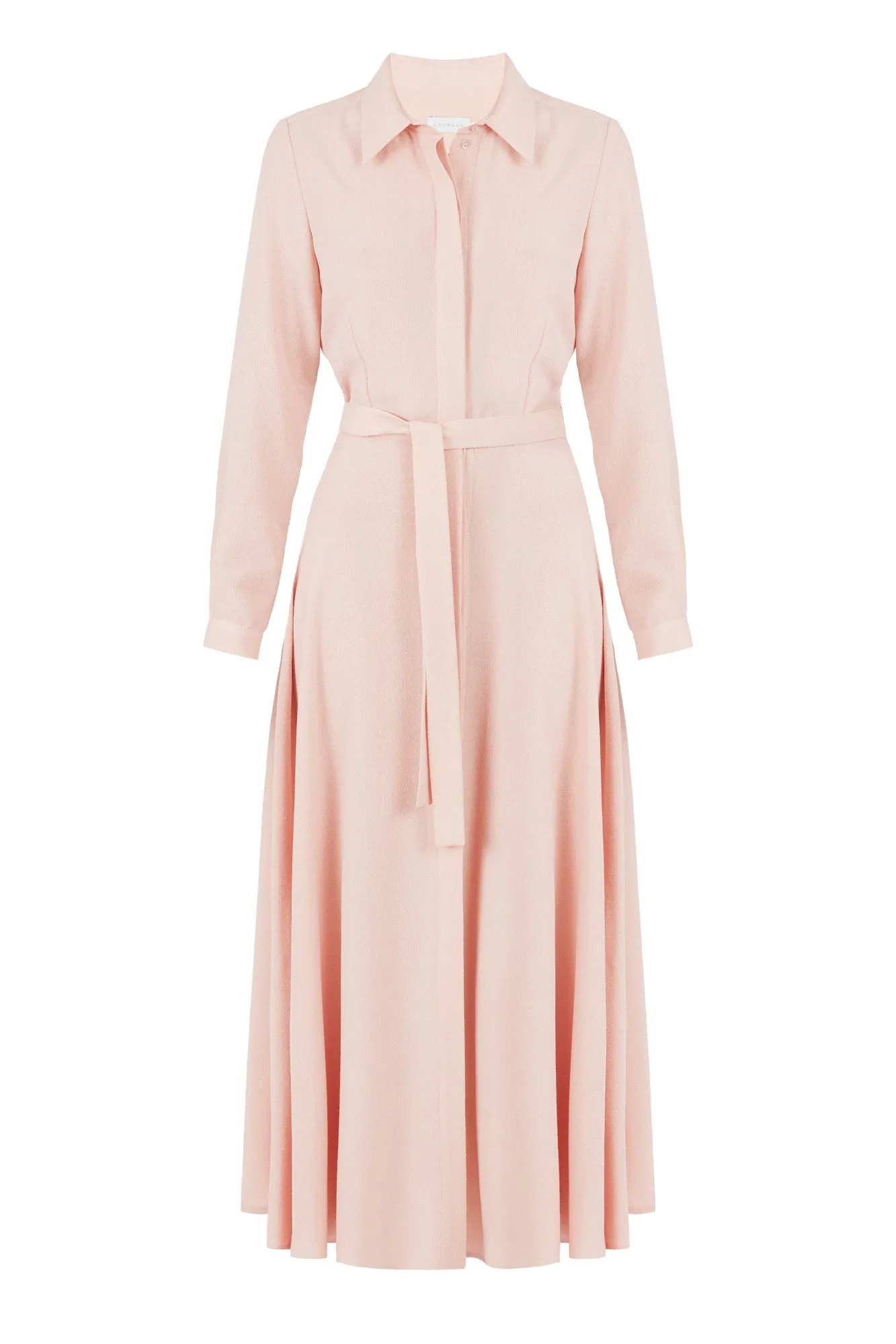 ITANA pastel pink midi shirt dress