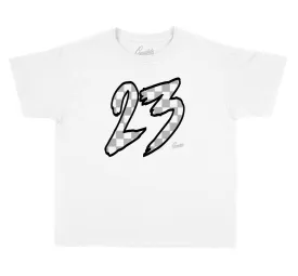 Kids - Metallic Silver 11 Checkered Shirt