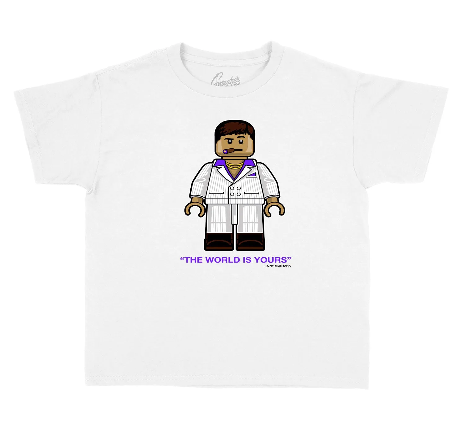 Kids - Purple Metallic 4 Tony Bic Shirt