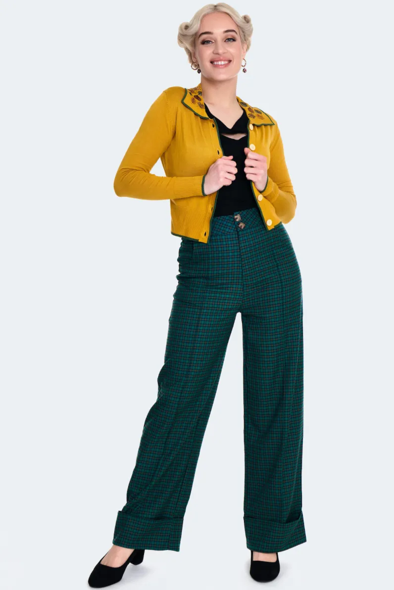 Leaf Collar Cardigan