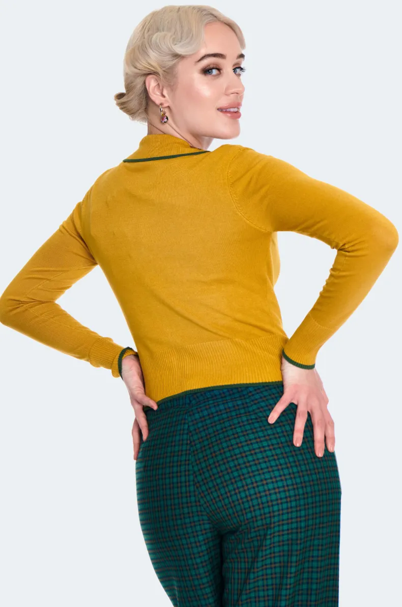 Leaf Collar Cardigan