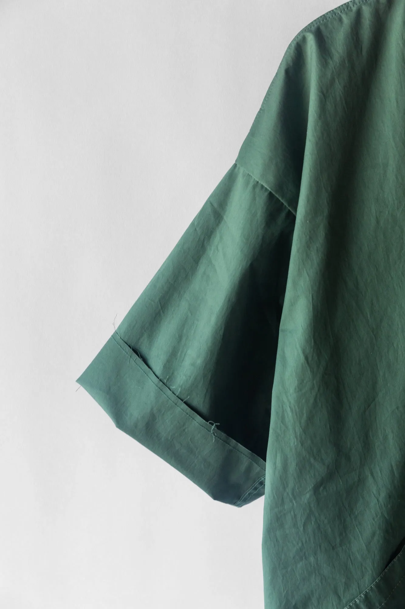 Mars Haori Jacket - Olive Poplin