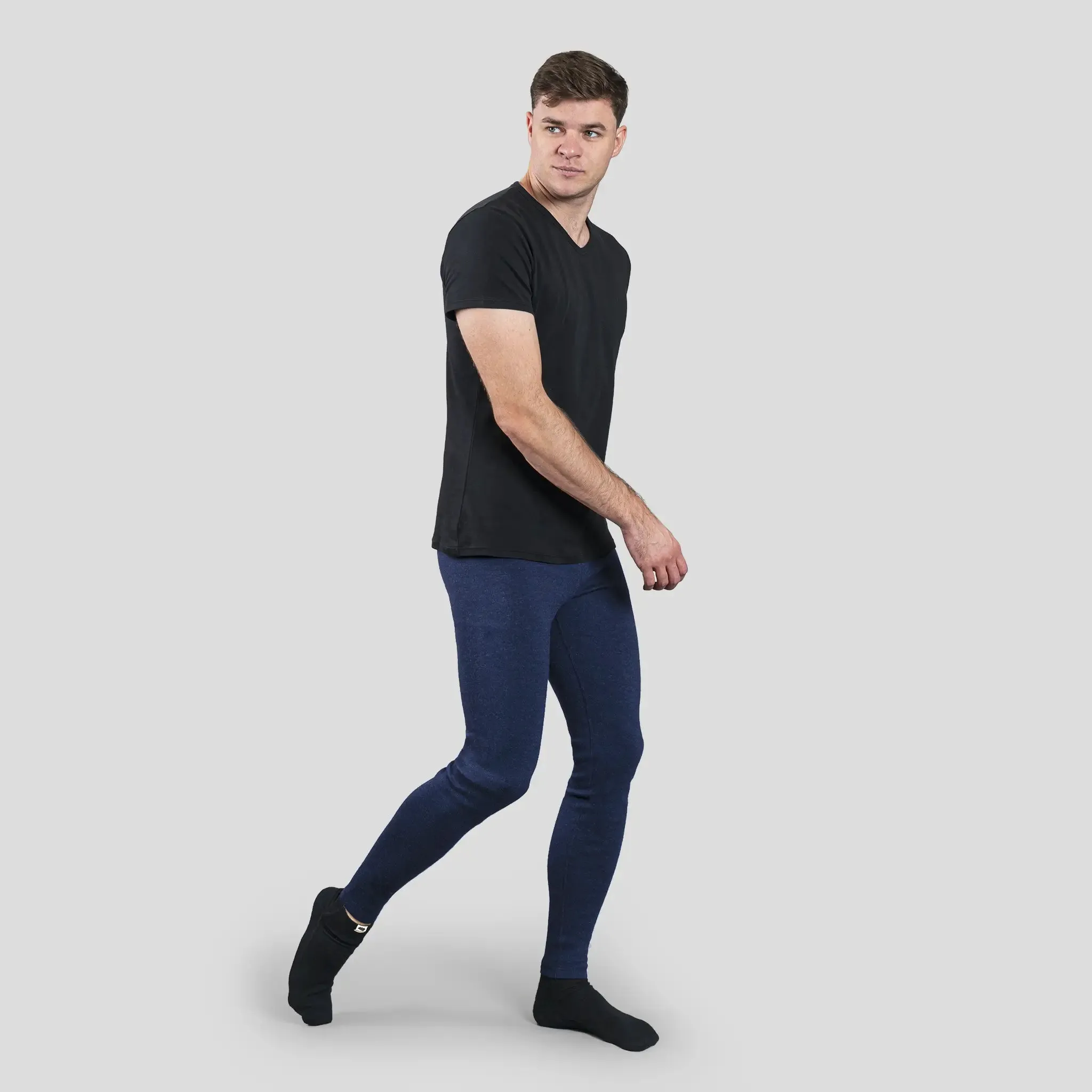 Men's Alpaca Wool Leggings: 420 Midweight