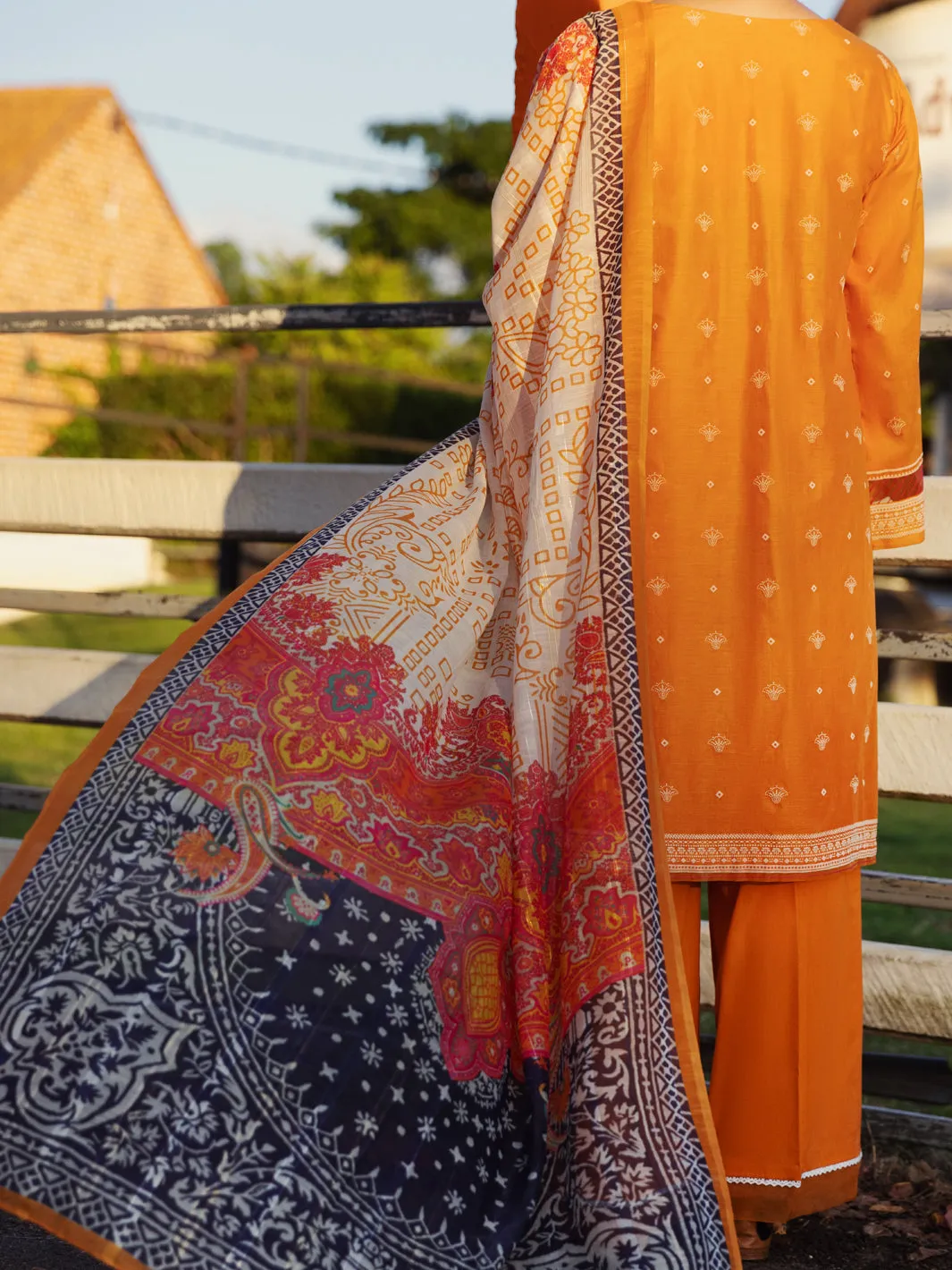 Mustard Lawn 3 Piece Unstitched - ALP-3PS-1513