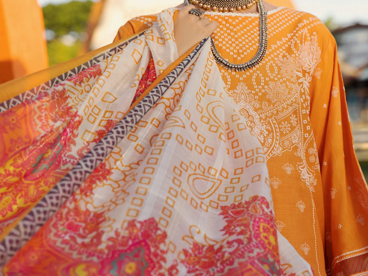 Mustard Lawn 3 Piece Unstitched - ALP-3PS-1513