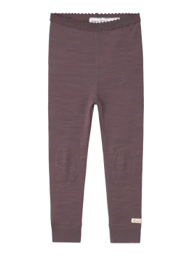 name it mini WYLA ULL/BAMBUS LEGGING - Sparrow