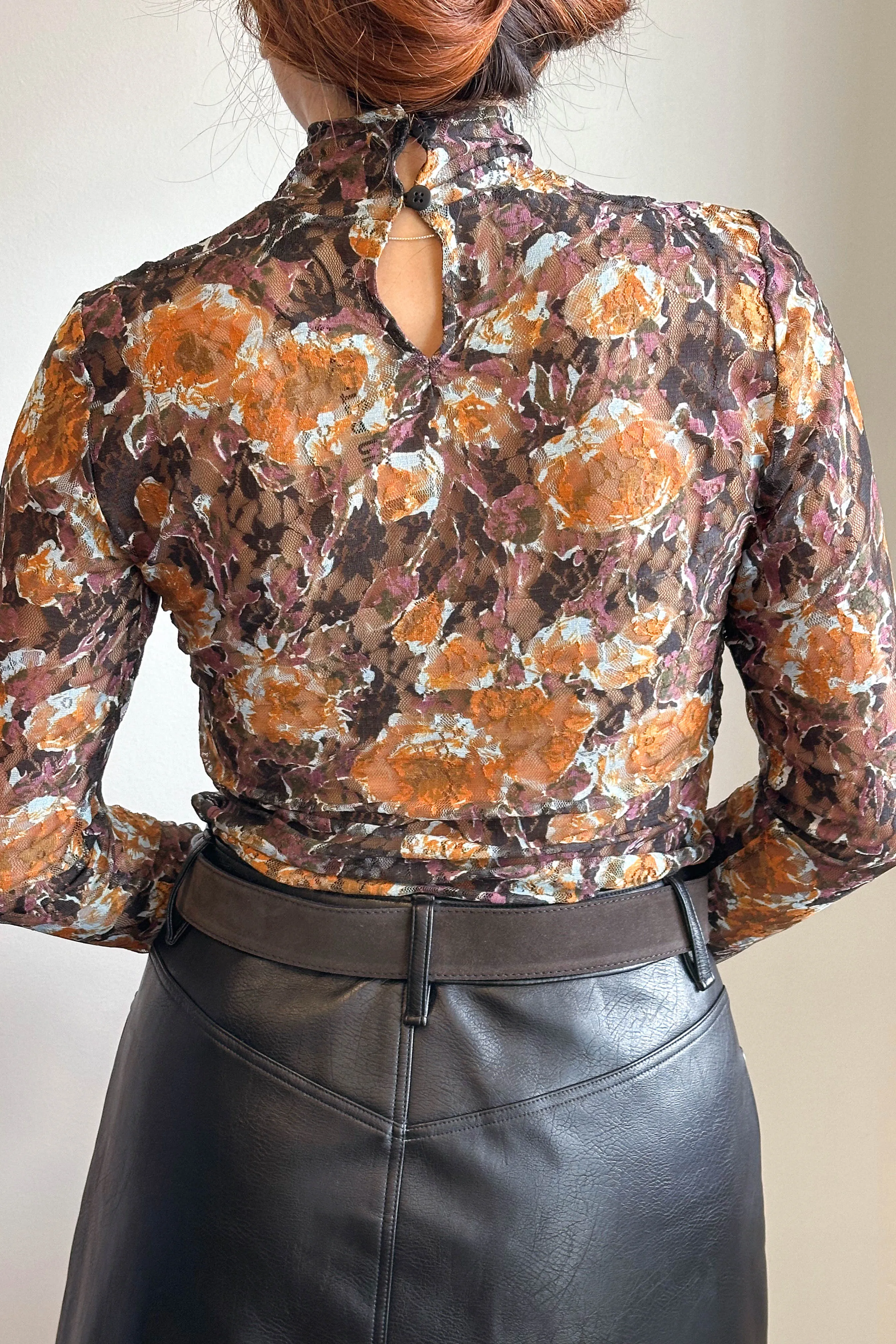 No. 6 - Rosa Turtleneck (Gold Roses)