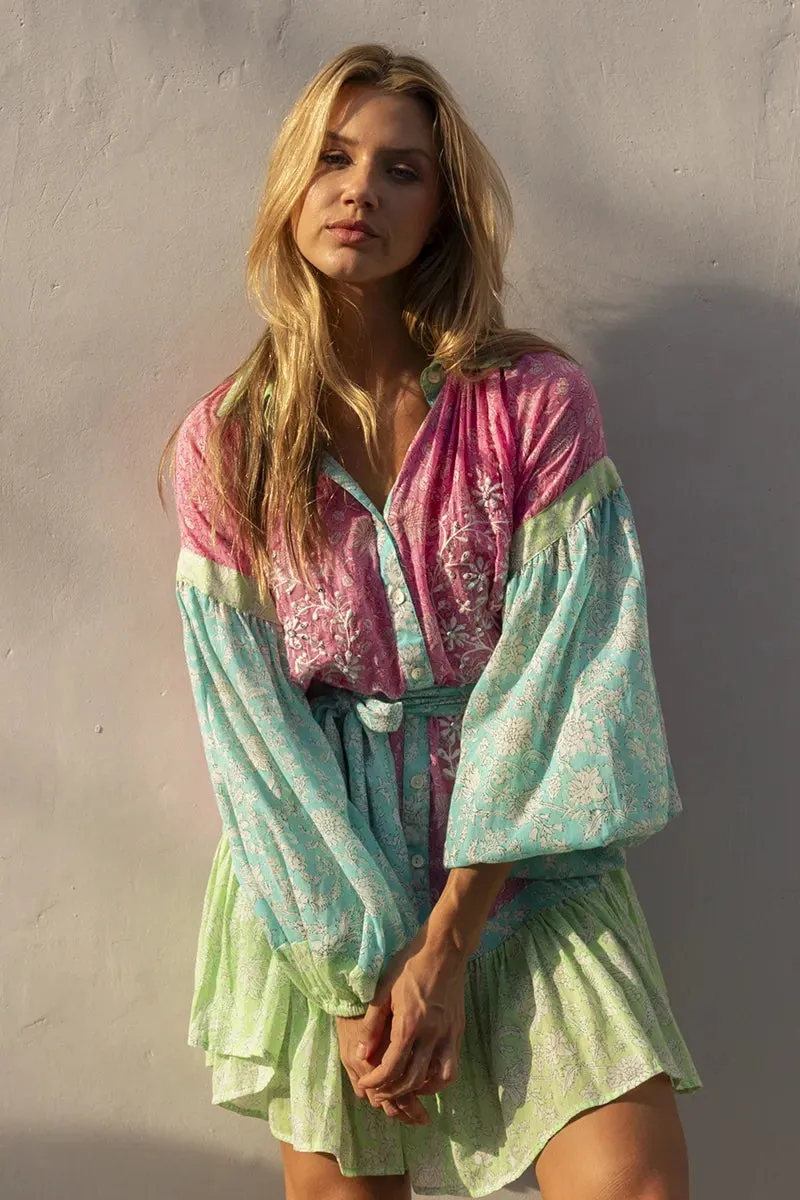 Olga Mulicolour Short Dress
