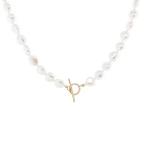 *One of Kind* Keshi Pearl Toggle Necklace