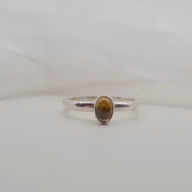 Oval citrine cabochon 6x4mm size J1/2