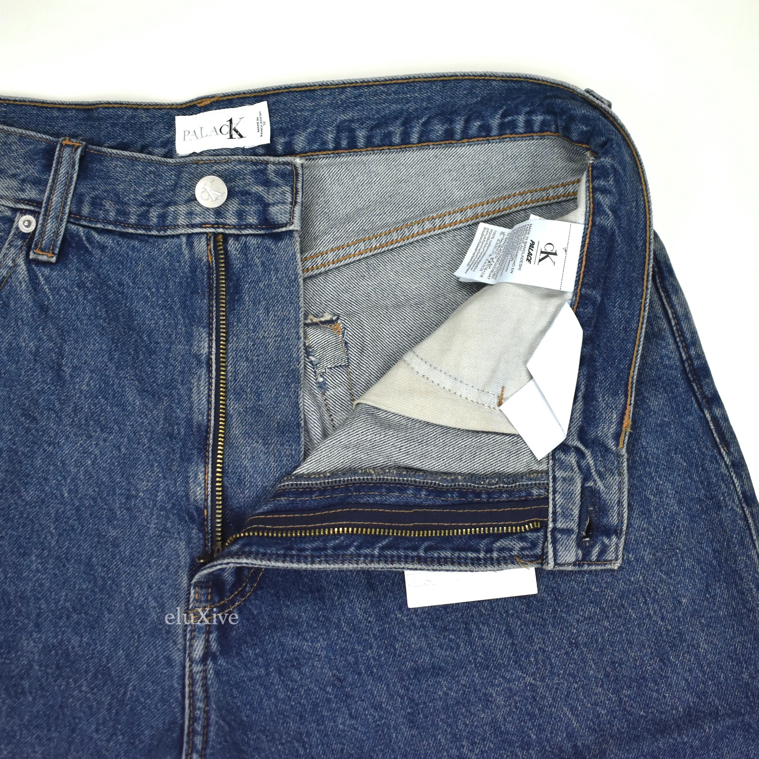 Palace x Calvin Klein - CK1 Baggy Denim Shorts (Blue)