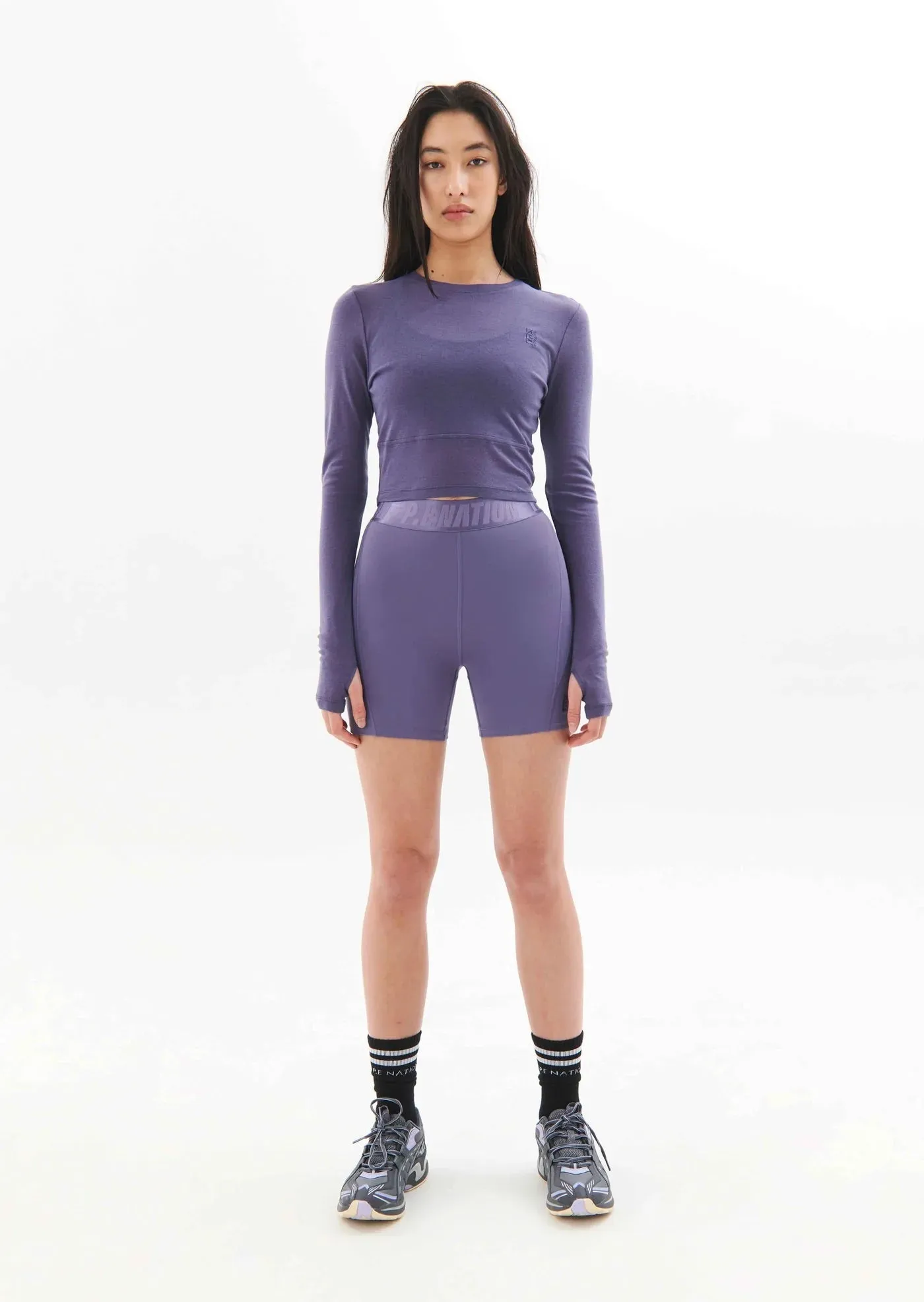 P.E Nation Free Play L/S Top in Heron