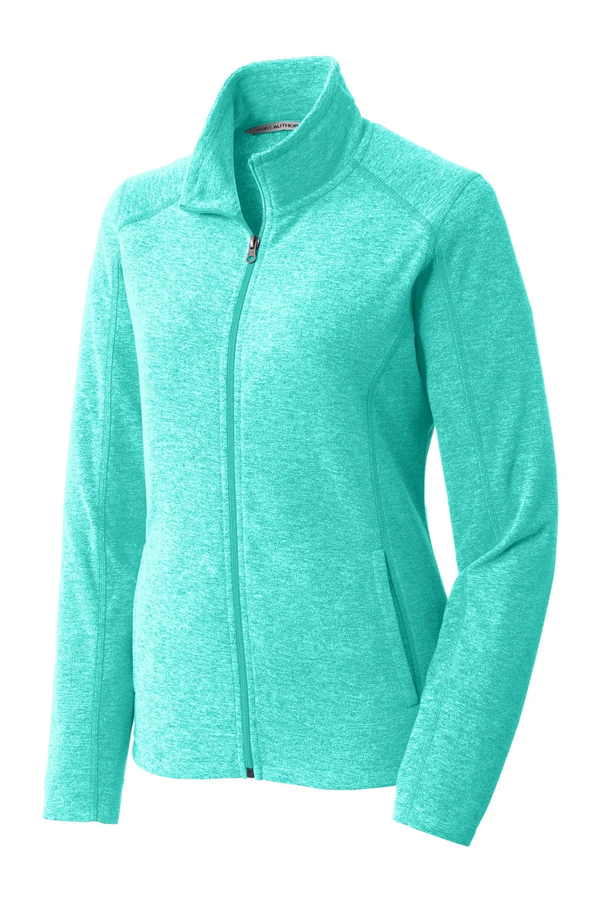 Port Authority Ladies Heather Microfleece Full-Zip Jacket. L235