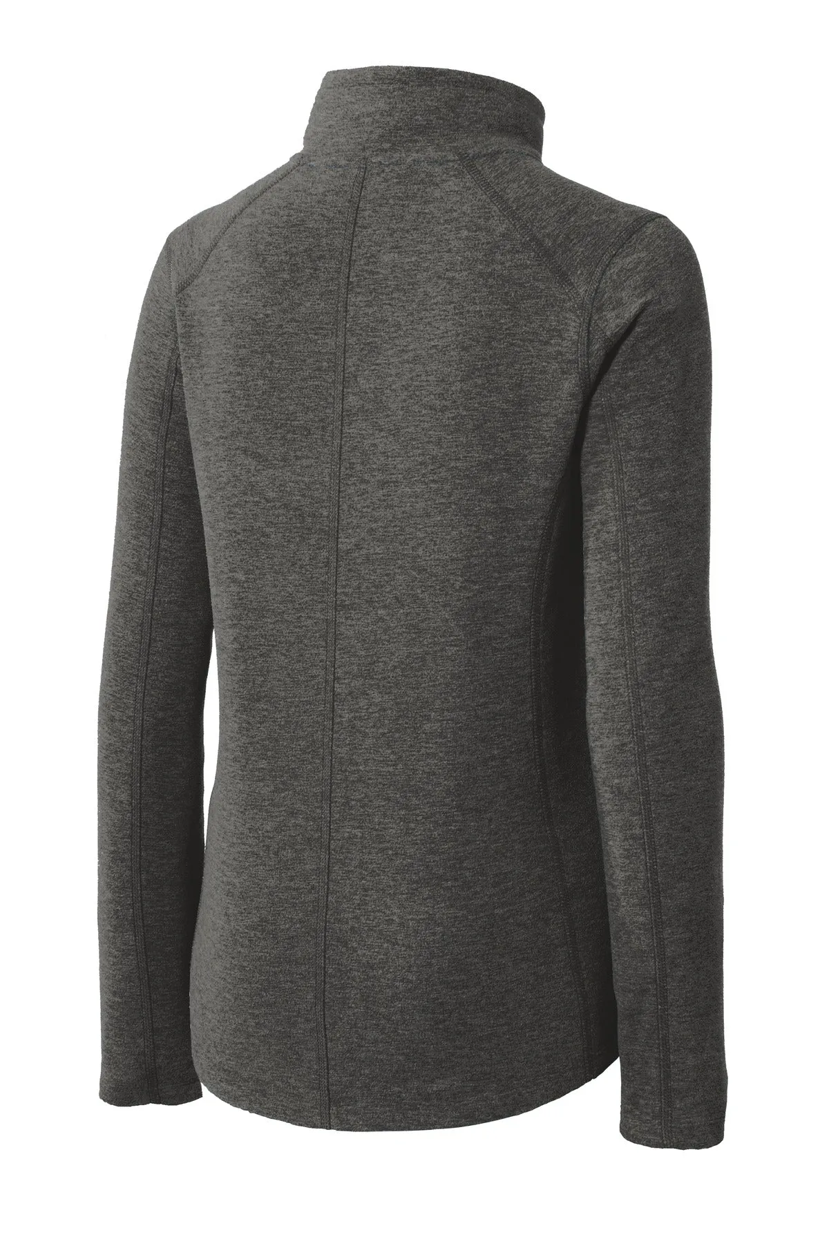 Port Authority Ladies Heather Microfleece Full-Zip Jacket. L235