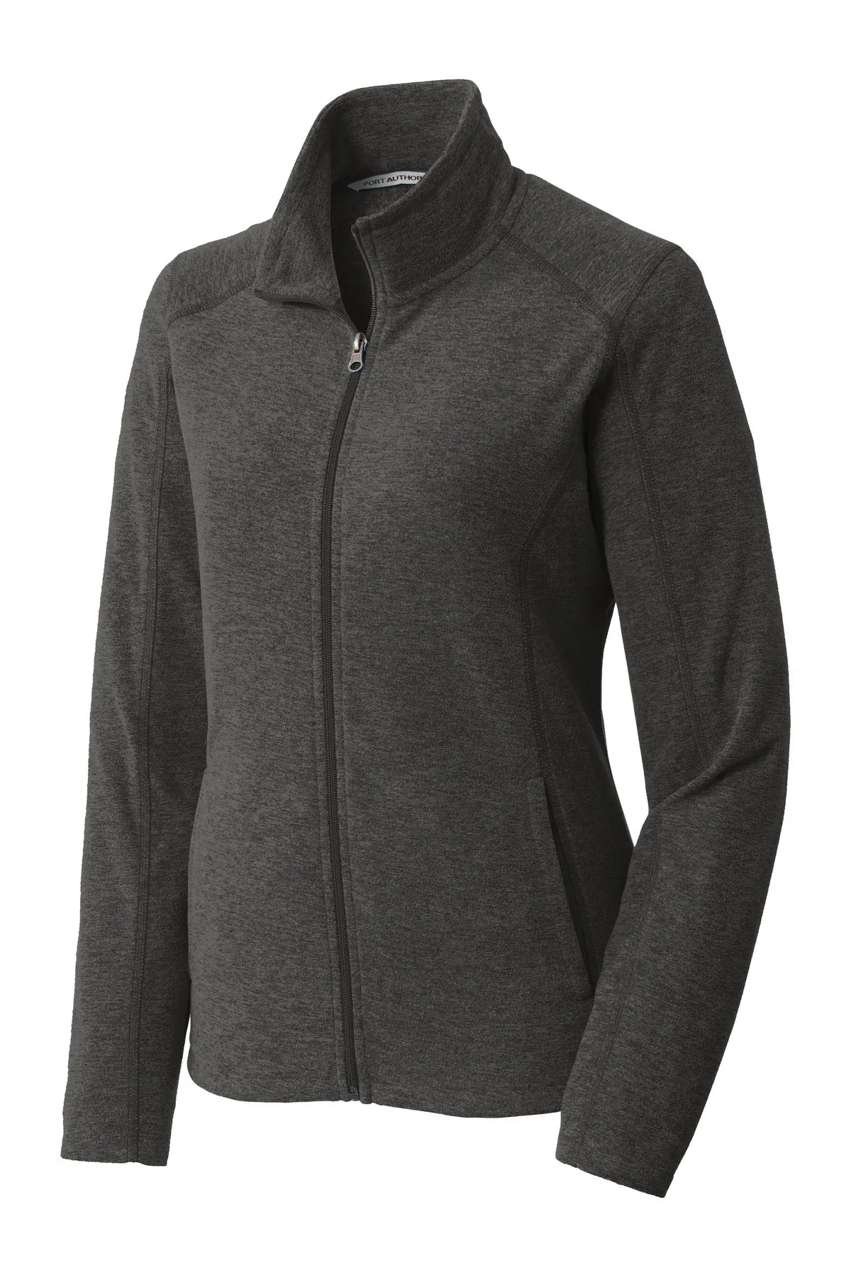 Port Authority Ladies Heather Microfleece Full-Zip Jacket. L235