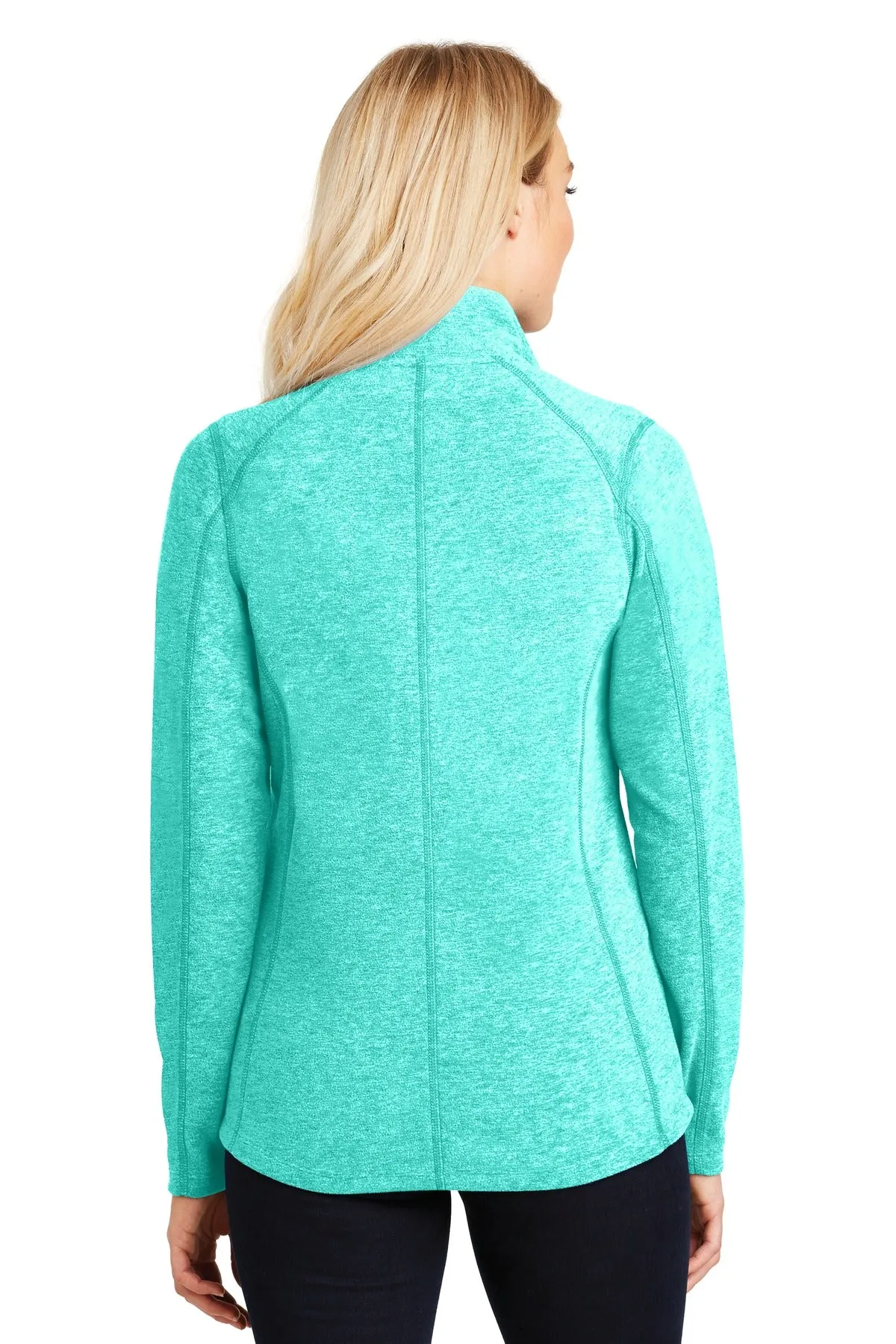 Port Authority Ladies Heather Microfleece Full-Zip Jacket. L235