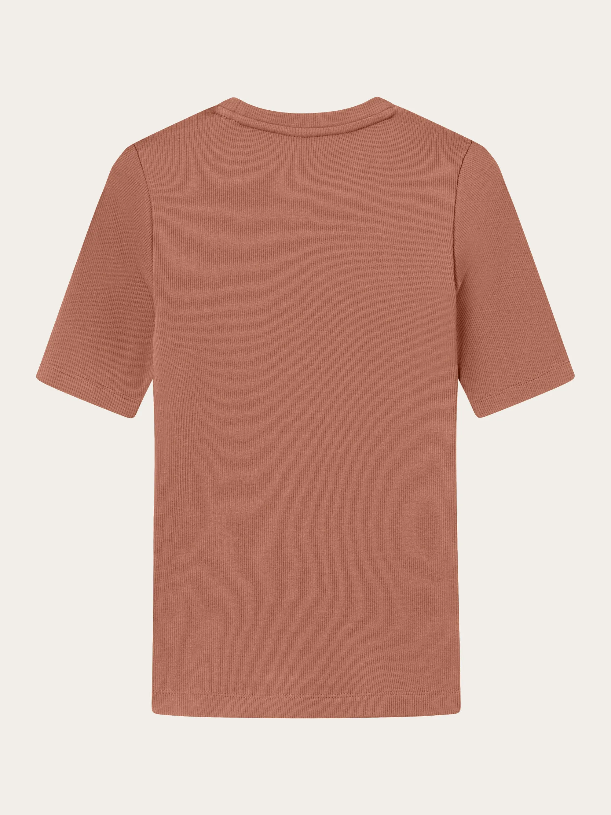 Rib t-shirt - Muted Clay