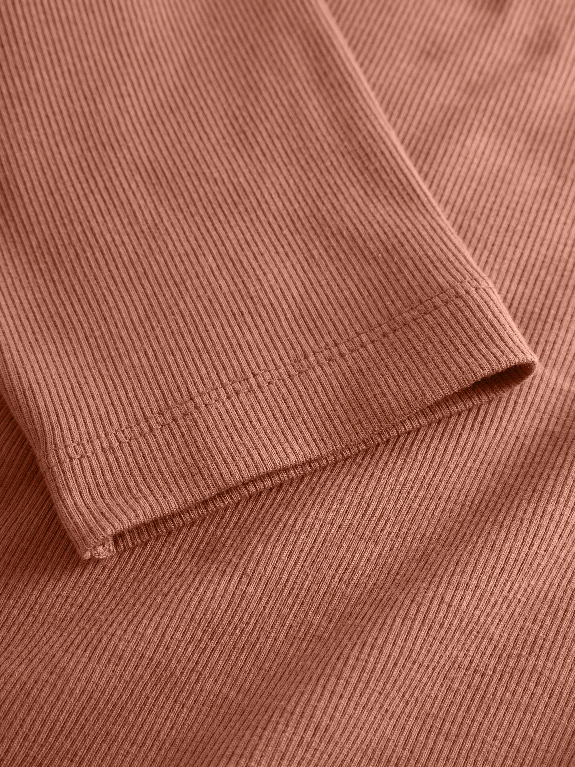 Rib t-shirt - Muted Clay