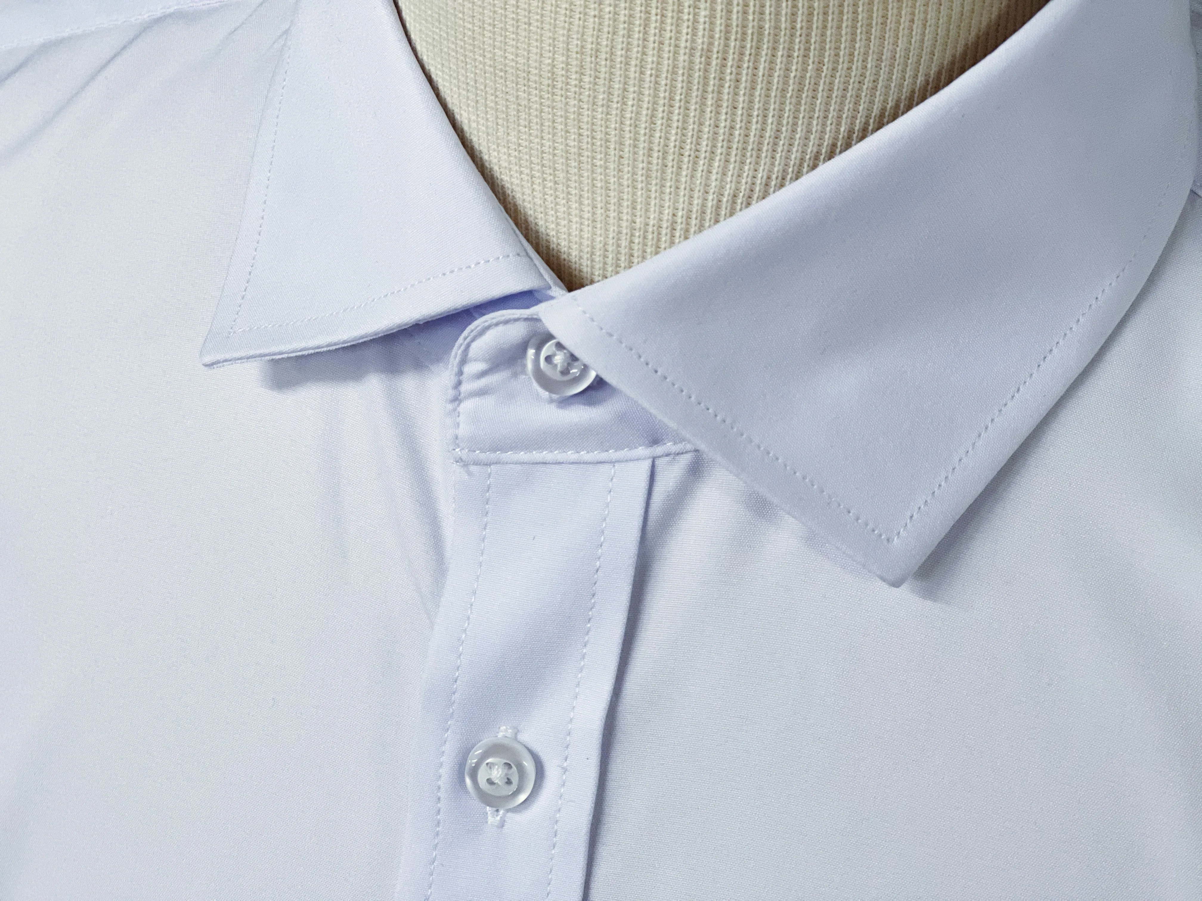 Robbins & Brooks 4-Way Flex Blue Dress Shirt Short Sleeve