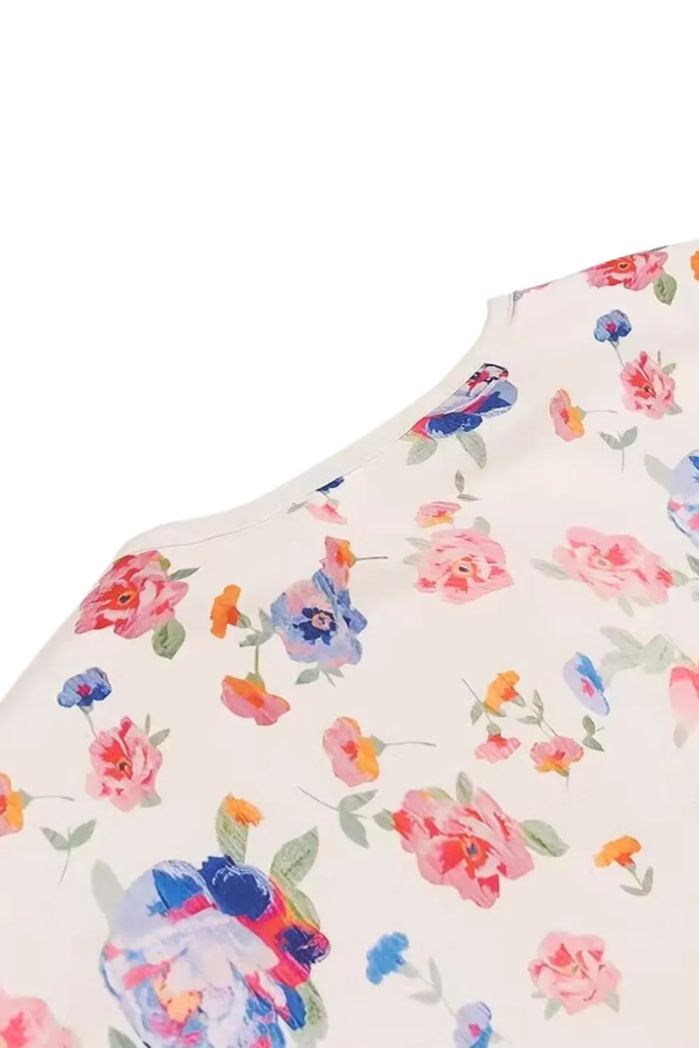 'Sarah' Printed Long - Sleeve Cotton Jacket