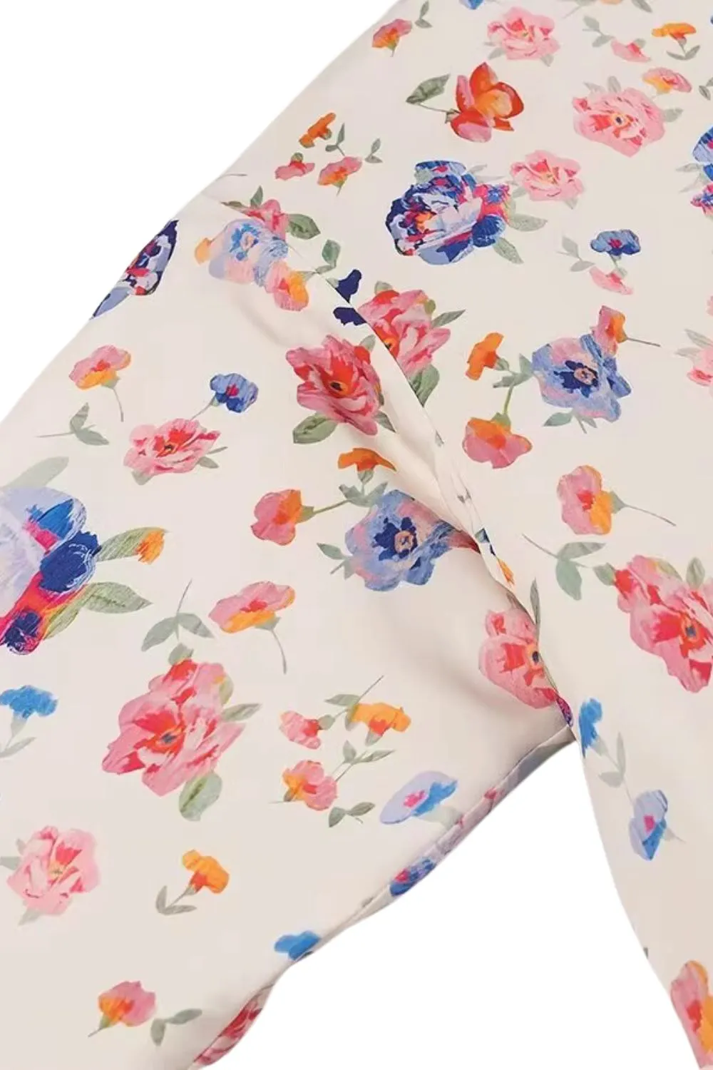 'Sarah' Printed Long - Sleeve Cotton Jacket