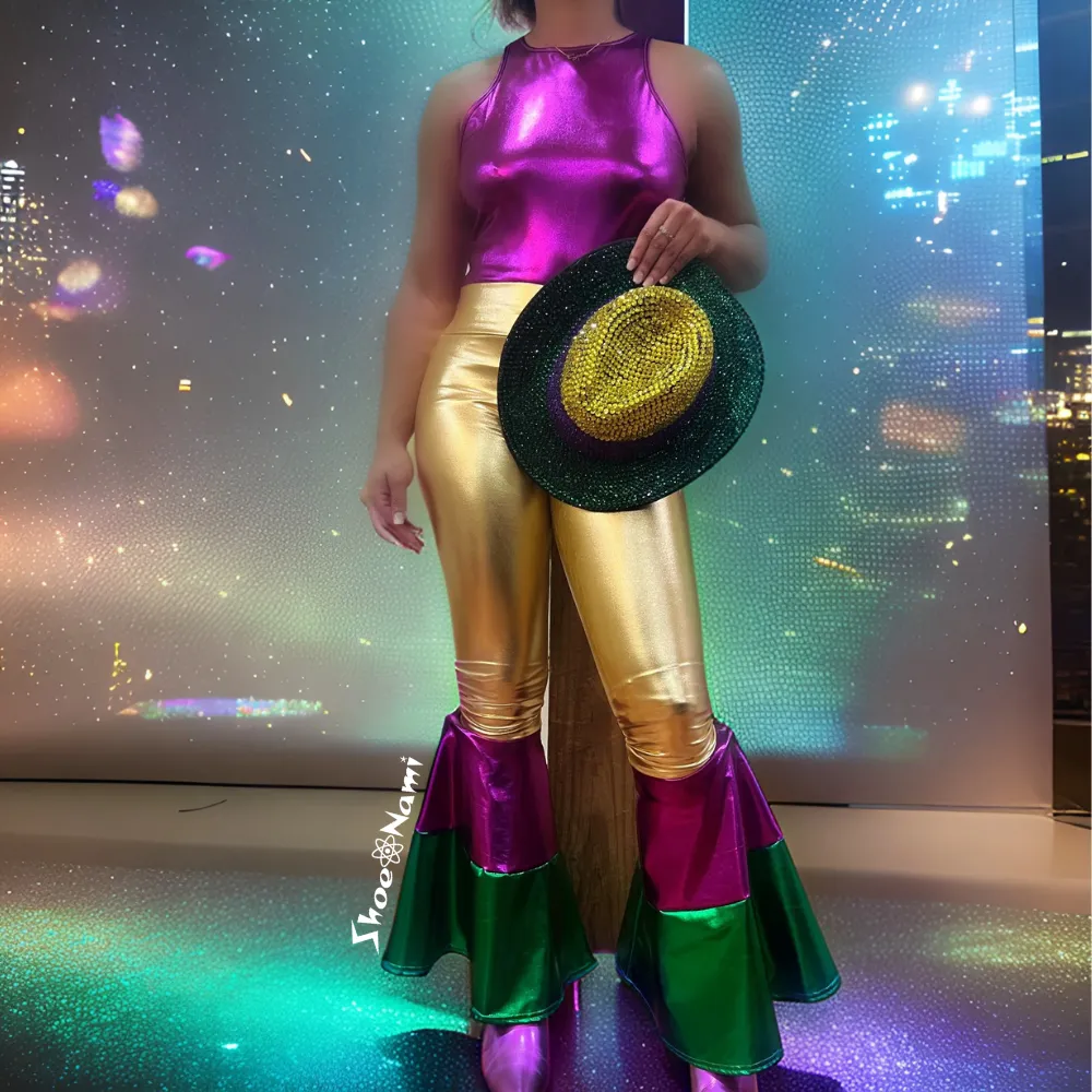 SLEEVELESS METALLIC TOP Purple