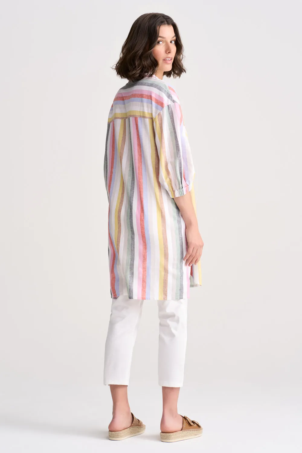 Stripe Long Line Shirt