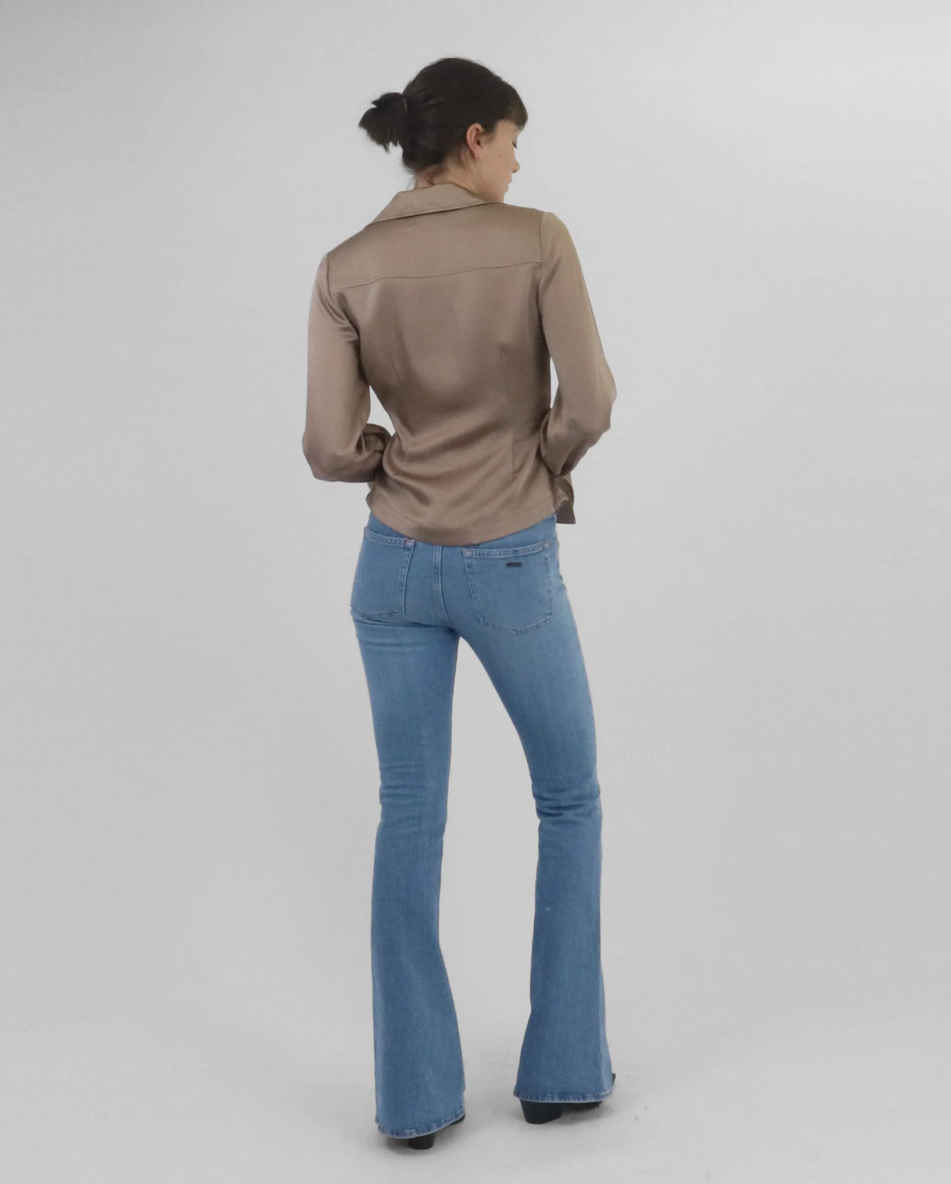 TAMARA TWIST FRONT TOP / NUTMEG