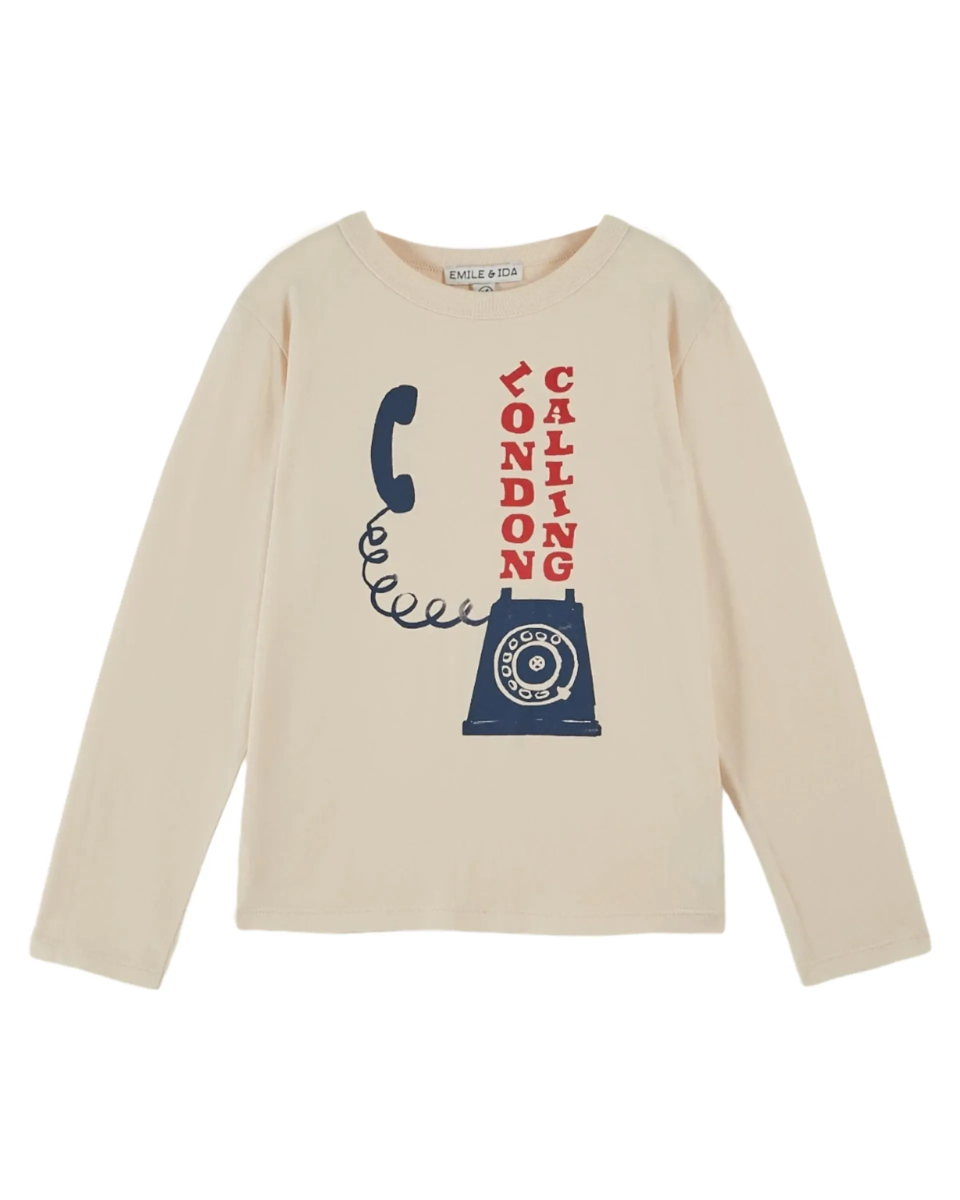 Telephone T-Shirt in Creme