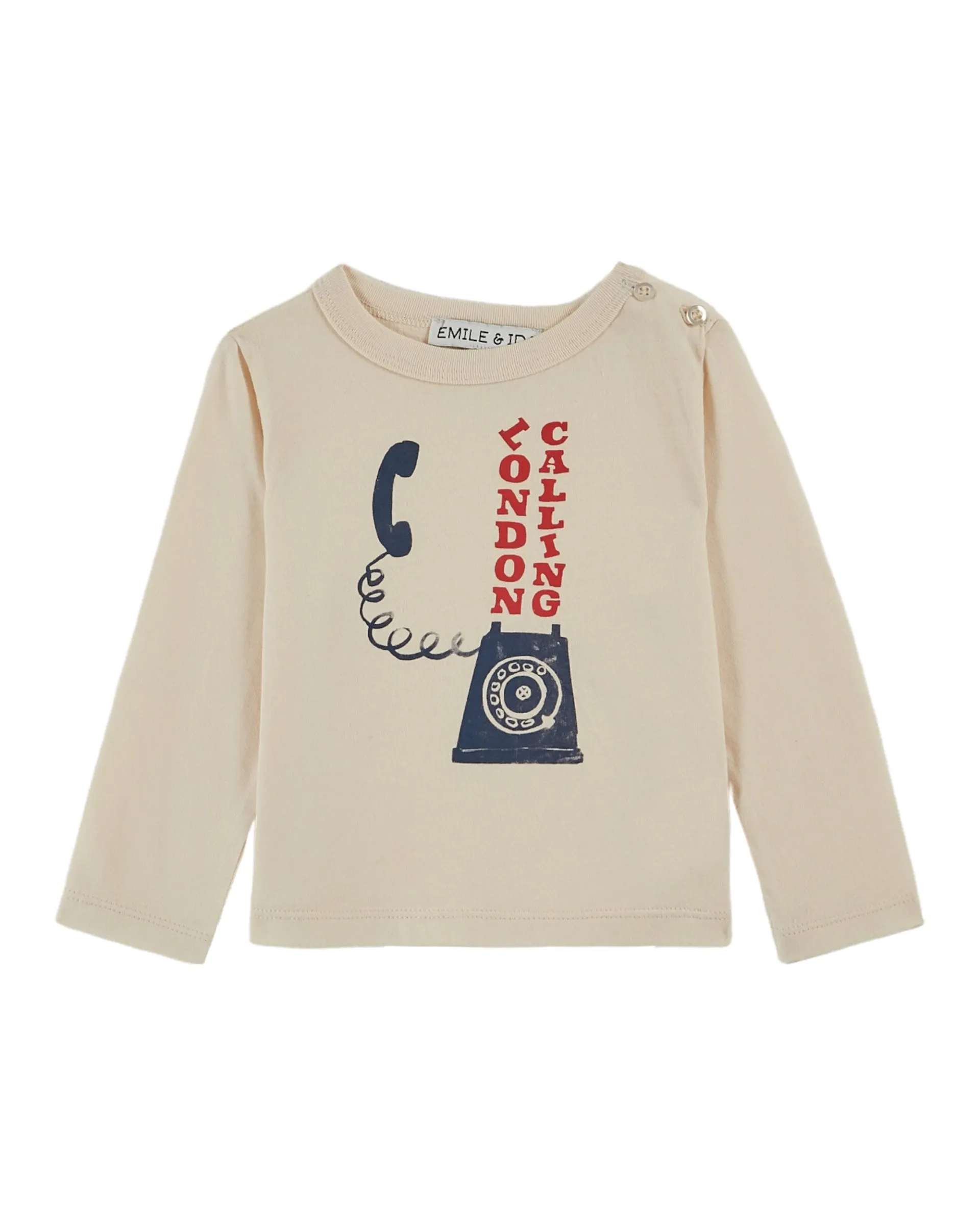 Telephone T-Shirt in Creme