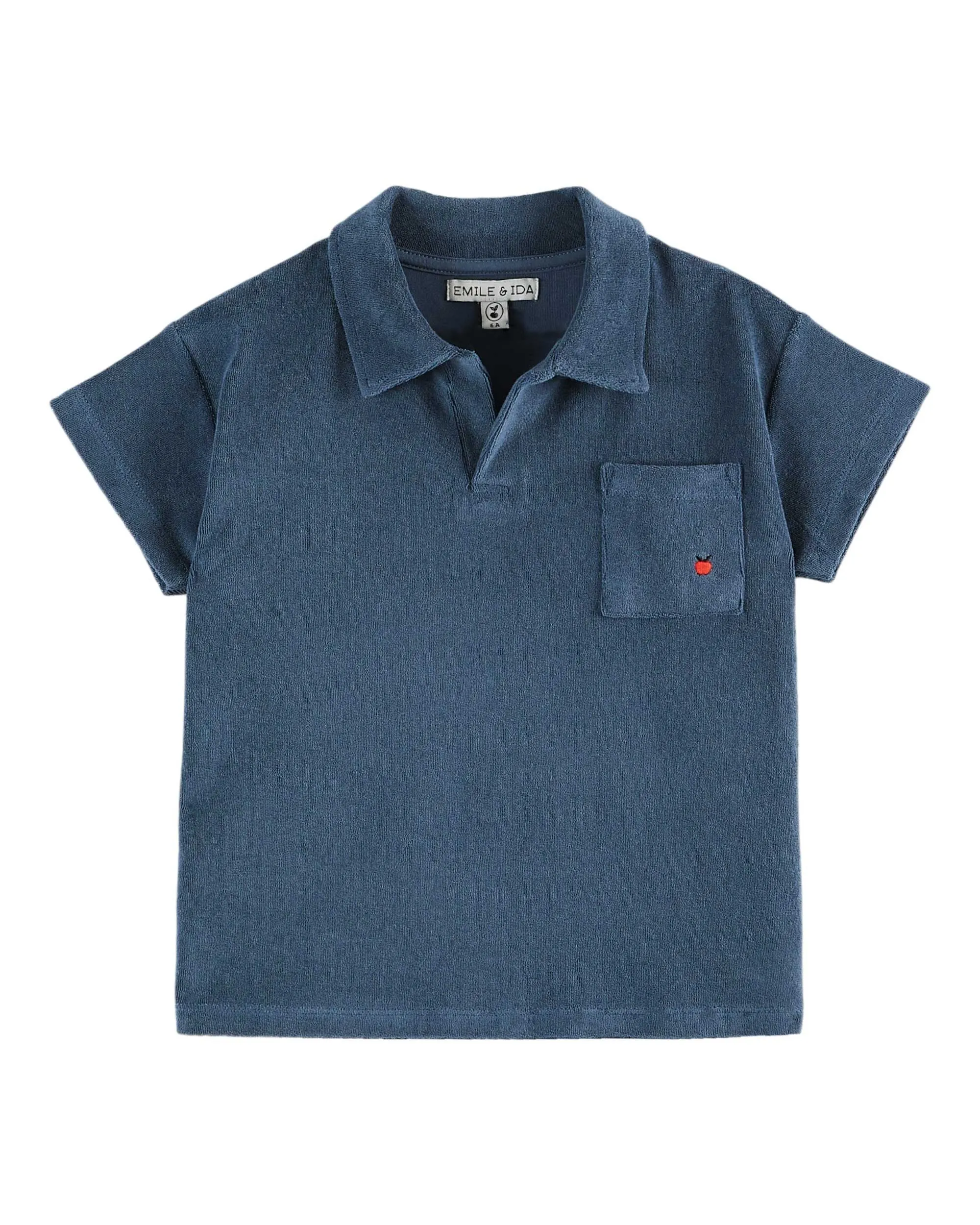 Terry Cotton Polo in Whale