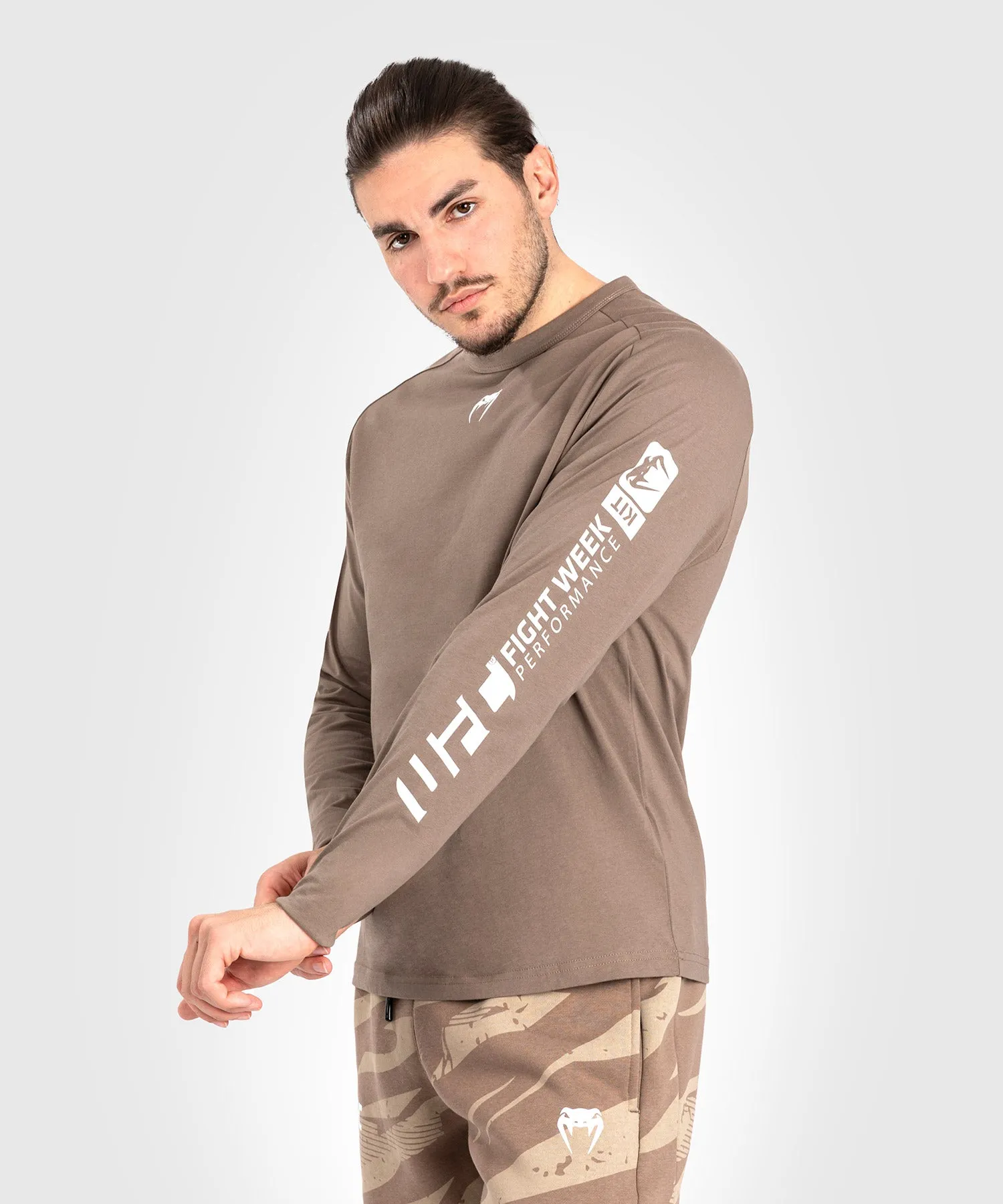 UFC Adrenaline by Venum Fight Week Men’s Long Sleeve T-Shirt - Bronze