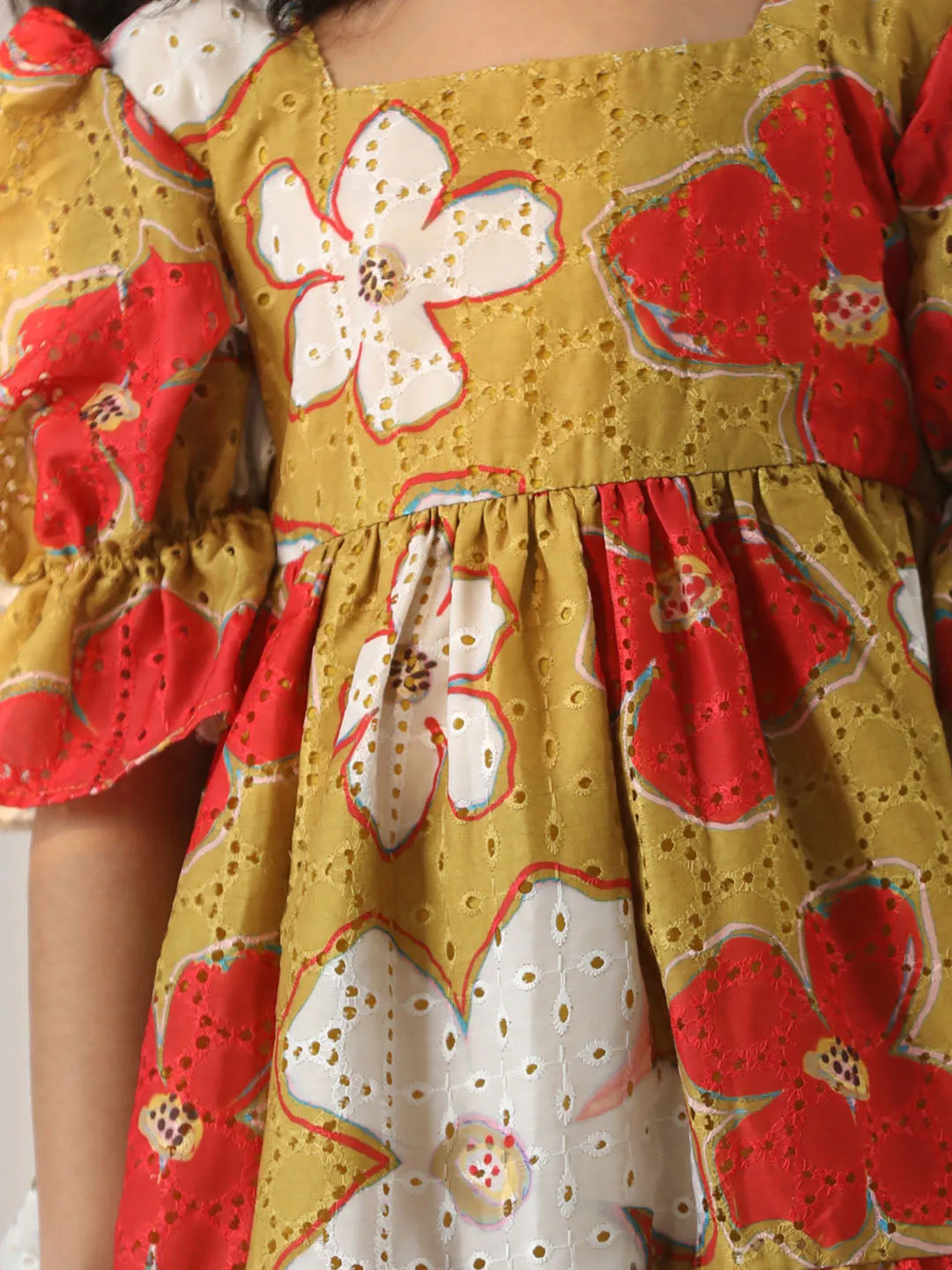 VASTRAMAY Mustard BHAI BEHEN Siblings Matching Set